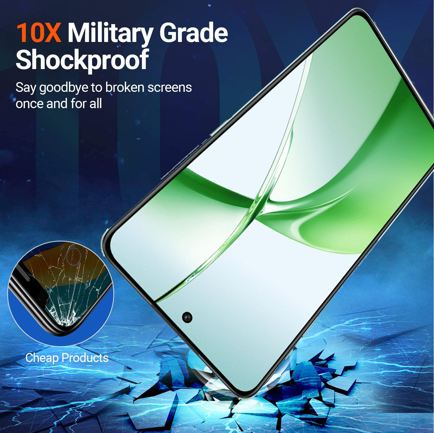 Image of CYOR Edge To Edge Tempered Glass for ONEPLUS NORD CE 4 5G