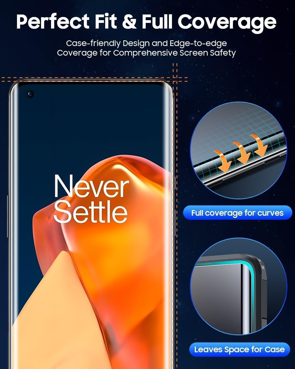 Image of Shuotech Edge To Edge Tempered Glass for moto edge 60 pro 5g, primium edge to edge gorila glass for moto edge 60 pro 5g