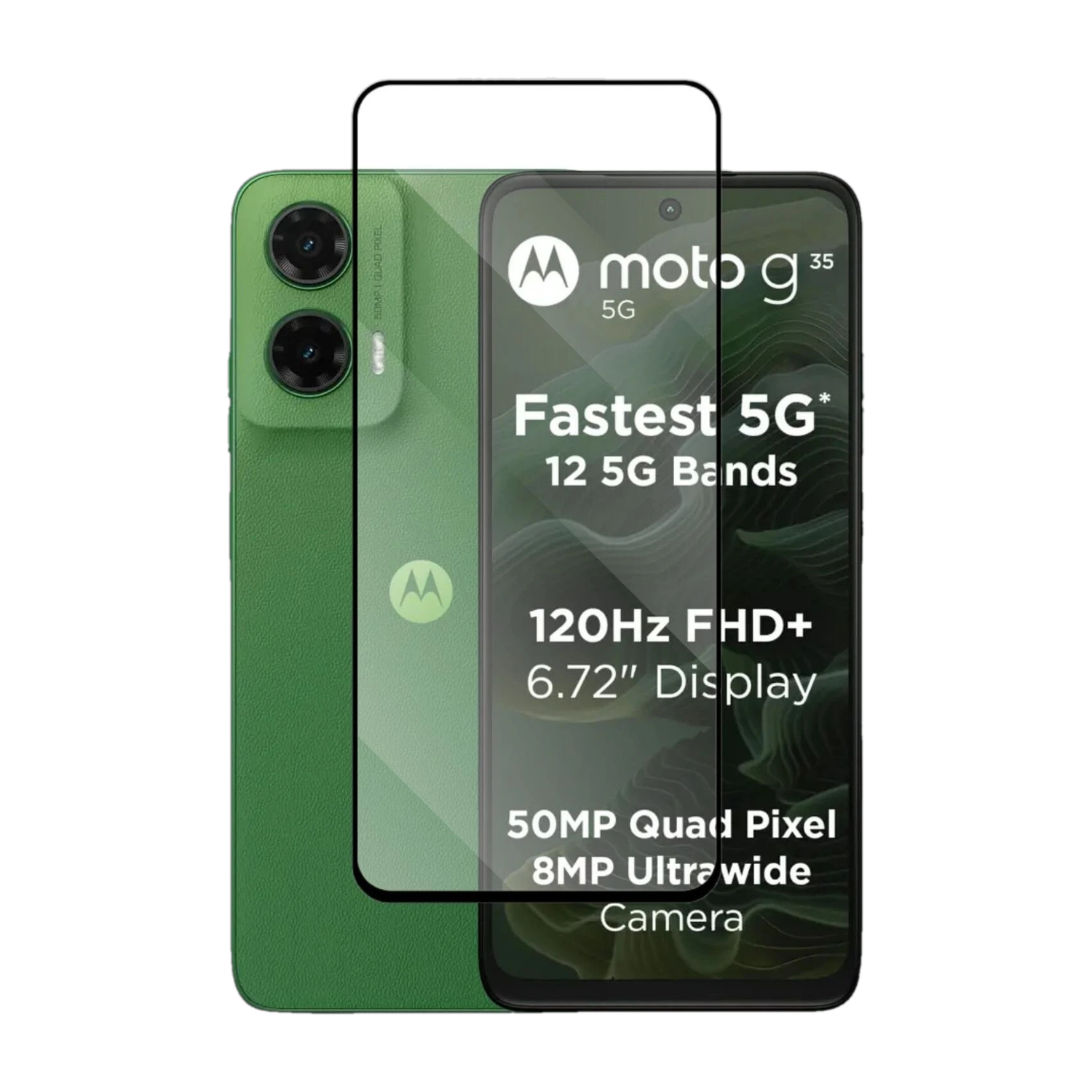 KWINE CASE Edge To Edge Tempered Glass for MOTOROLA g35 5G