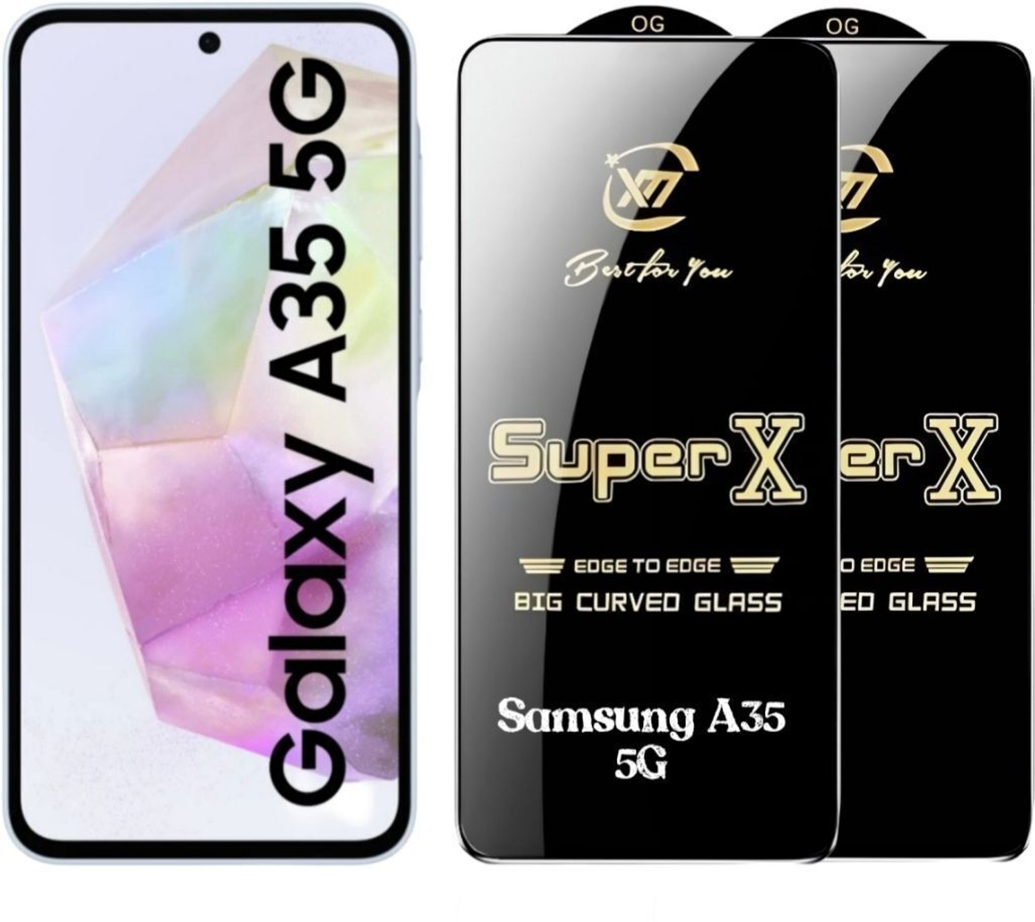Image of Viomshield Edge To Edge Tempered Glass for SAMSUNG Galaxy A35 5G