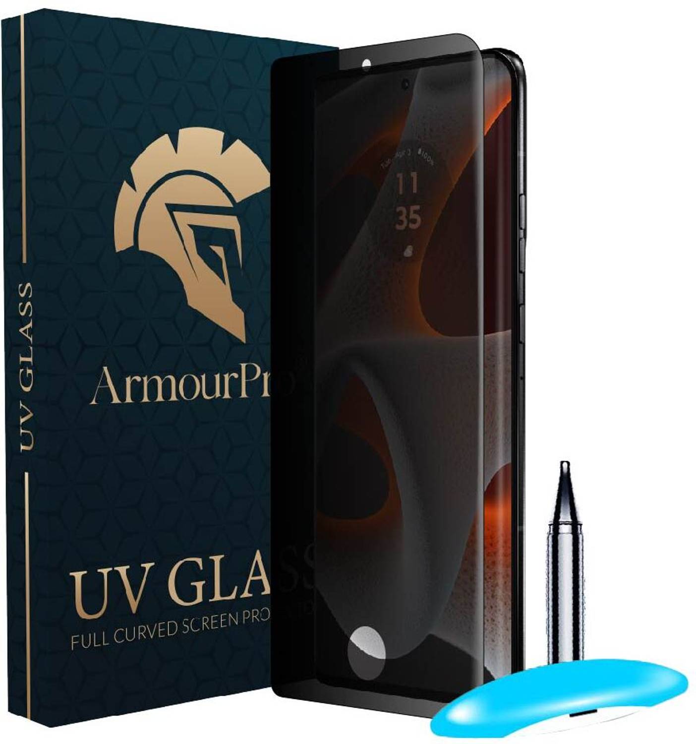 ArmourPro Edge To Edge Tempered Glass for Motorola Edge 50 Pro 5G, Moto Edge 50 Pro, Motorola Edge 50 5G, Privacy Anti Spy Protection