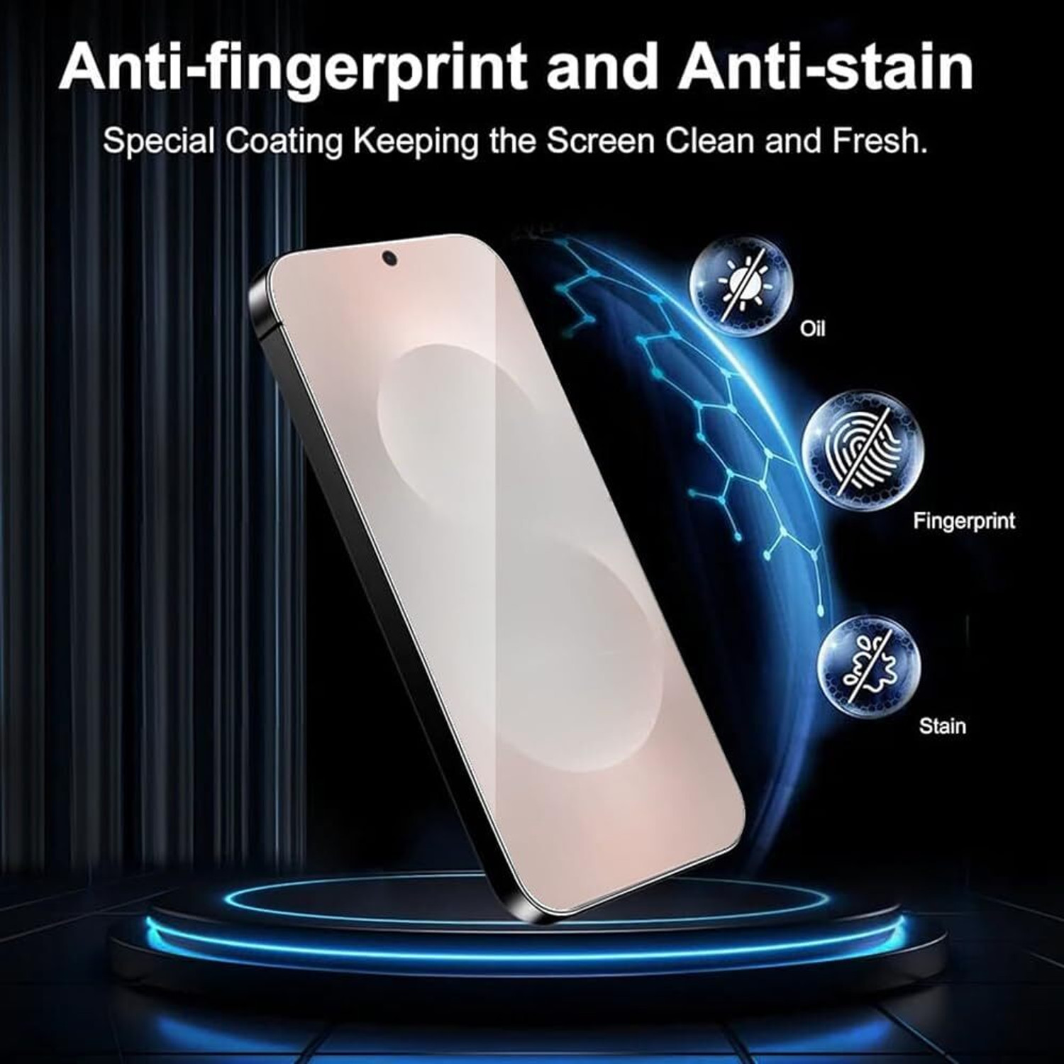 Image of FABEKEE Tempered Glass Guard for Realme 15X 5G Screen Protector Tempered Glass With Edge To Edge Coverage And Easy Installation Kit