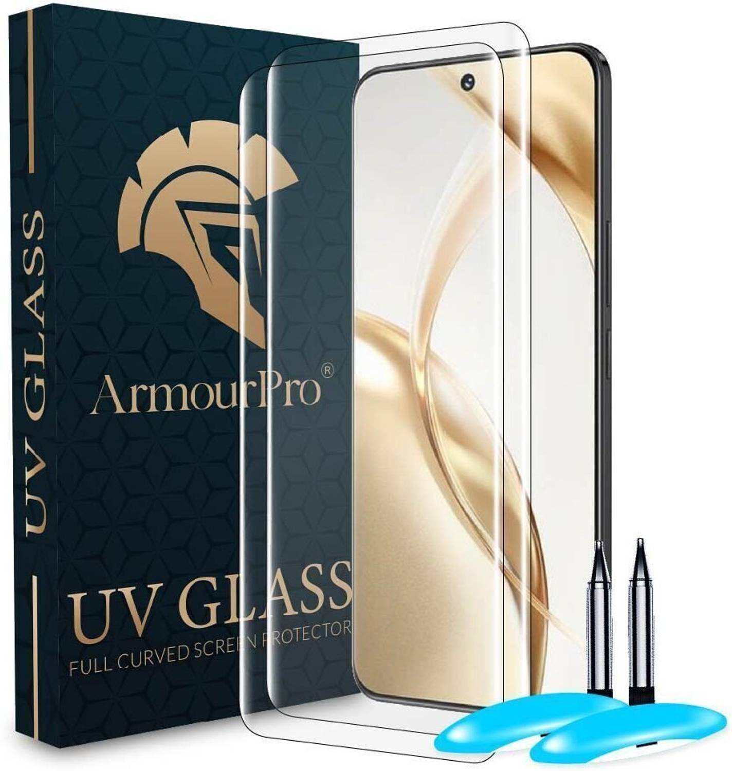 ArmourPro Edge To Edge Tempered Glass for Honor 200 5G, Oppo Reno 12 Pro