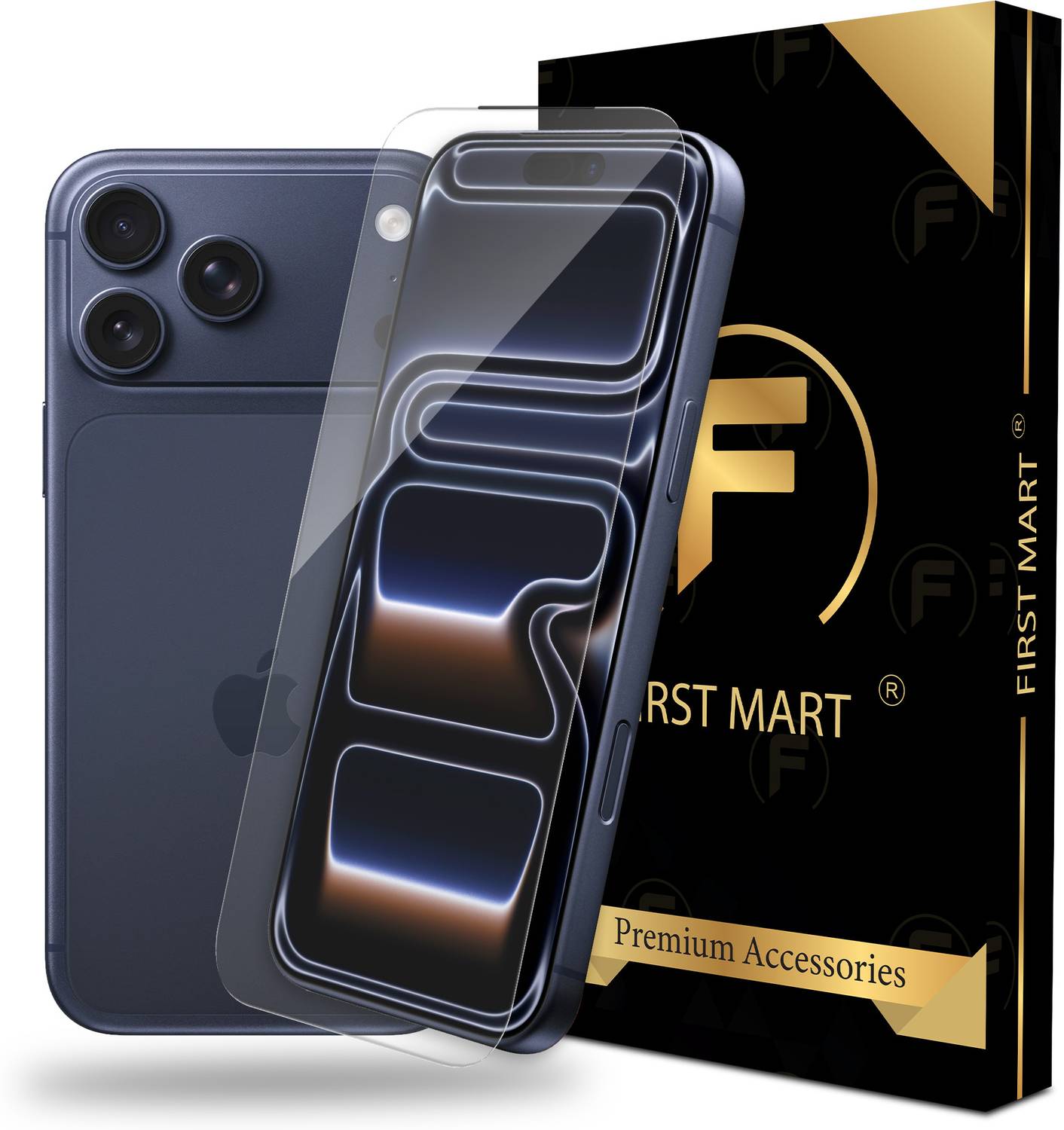 FIRST MART Edge To Edge Tempered Glass for IPhone 17 Pro Max, Apple iPhone 17 Pro Max, Borderless AntiDust Glass