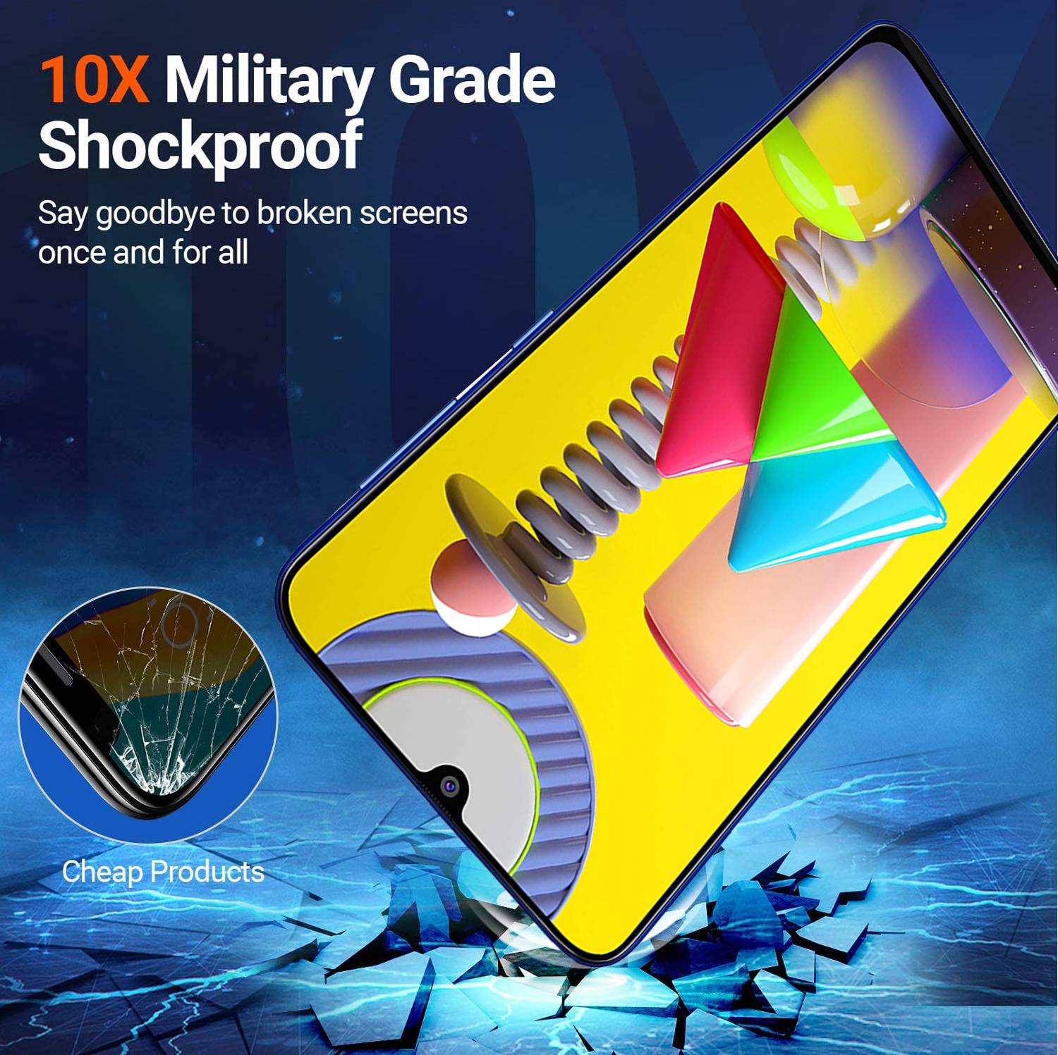 TWIGLO Edge To Edge Tempered Glass for Samsung M31 Pack of 3 - Image 3
