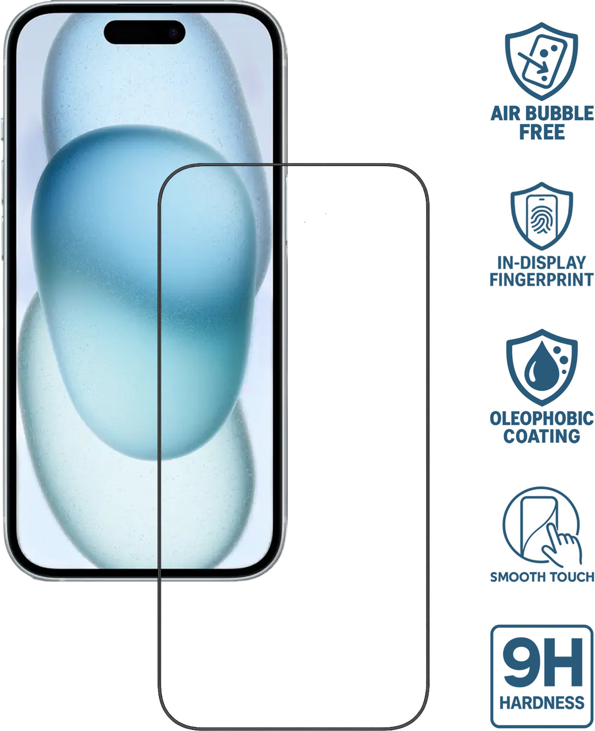Image of Teleclinic Edge To Edge Tempered Glass for Apple iPhone 13