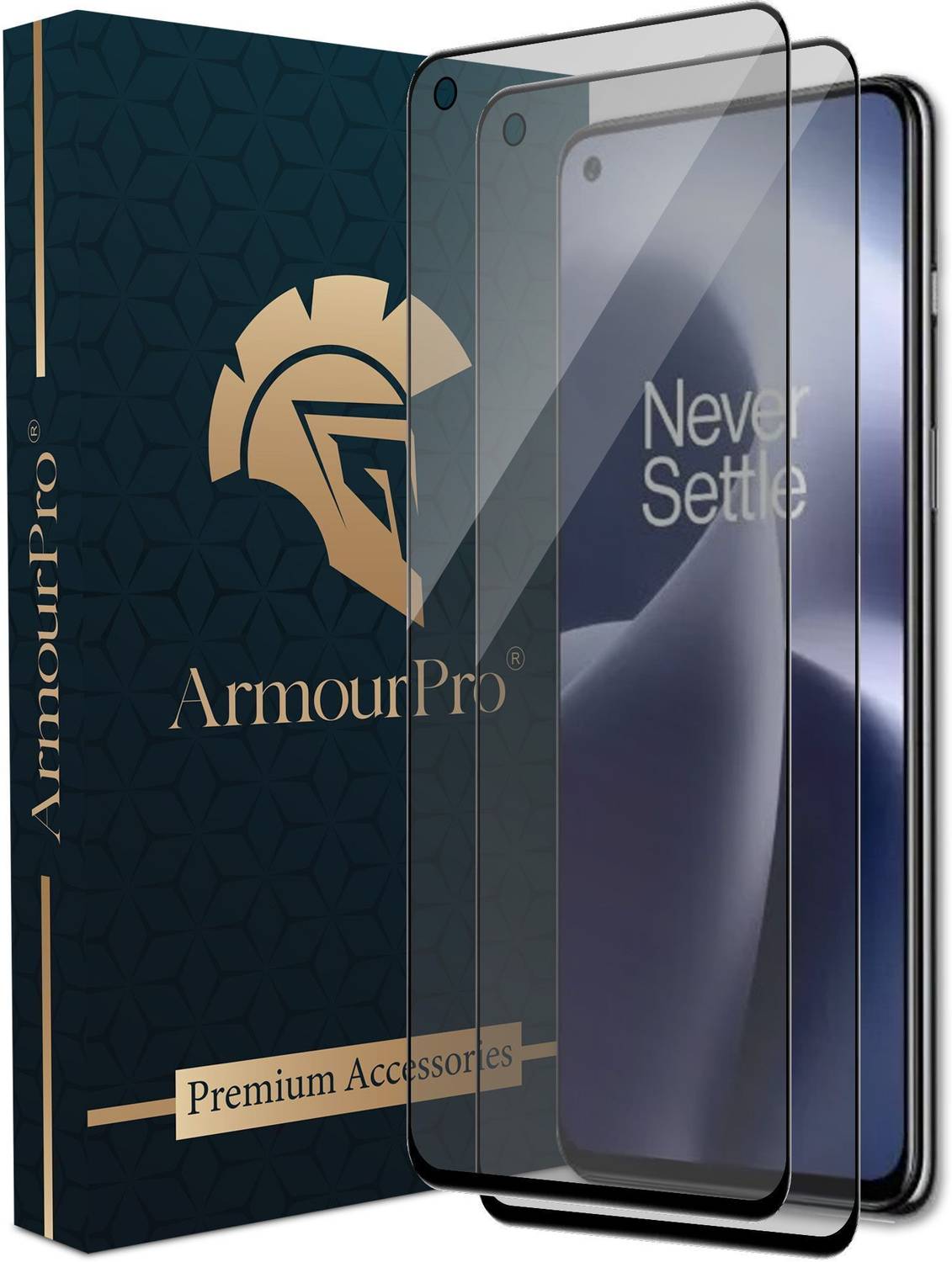 ArmourPro Edge To Edge Tempered Glass for OnePlus Nord 2T 5G, OnePlus Nord CE, OnePlus Nord 2 5G, Matte Protection