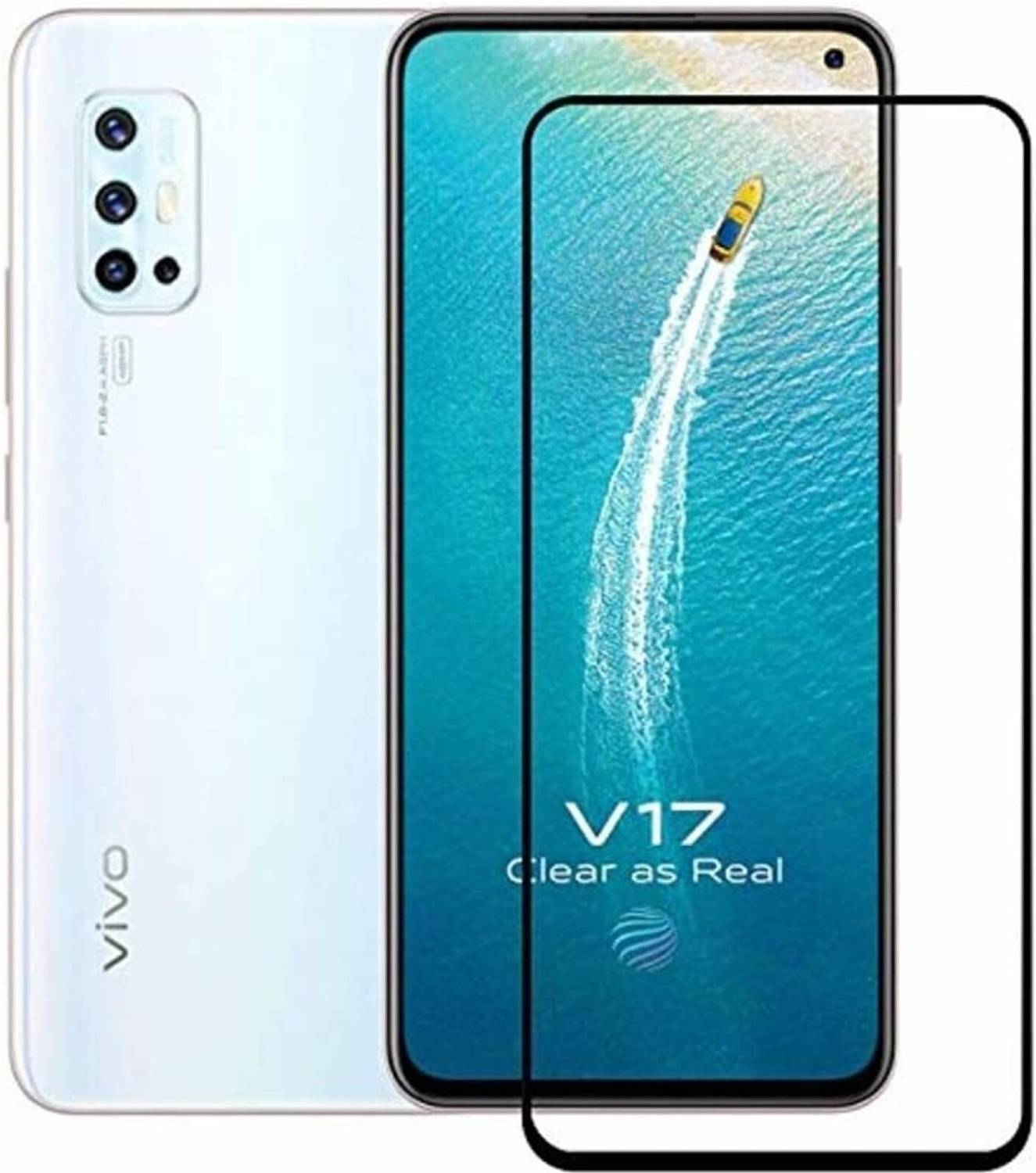 EITANSHA CREATION Edge To Edge Tempered Glass for Vivo V17
