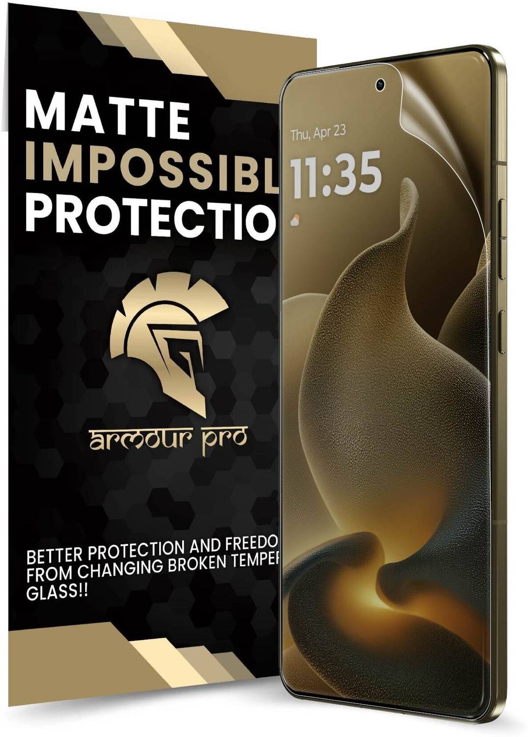 ArmourPro Edge To Edge Screen Guard for Motorola Signature 5G, Moto Signature, 4 Layer Unbreakable Membrane with Easy Installation