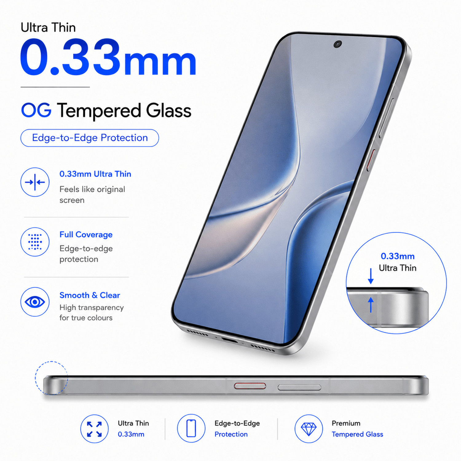 Image of FIRST MART Edge To Edge Tempered Glass for Redmi Turbo 5 5G, Redmi Turbo 5 (Pack of 2)