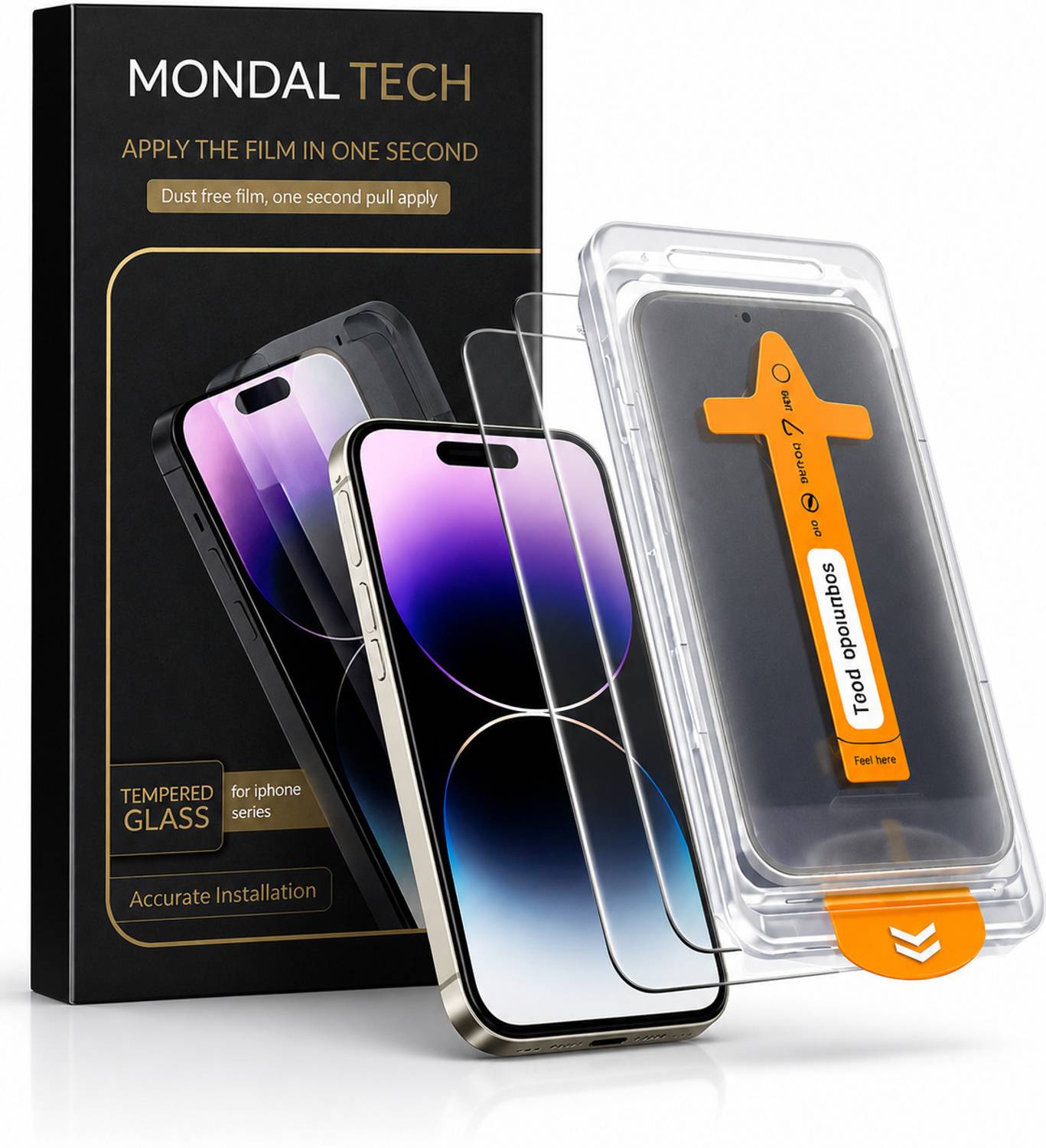 Mondal tech Edge To Edge Tempered Glass for HD Clear, Anti-Spy, D
