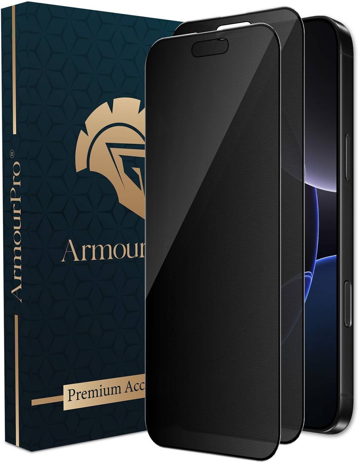ArmourPro Edge To Edge Tempered Glass for Apple iPhone 16, Apple