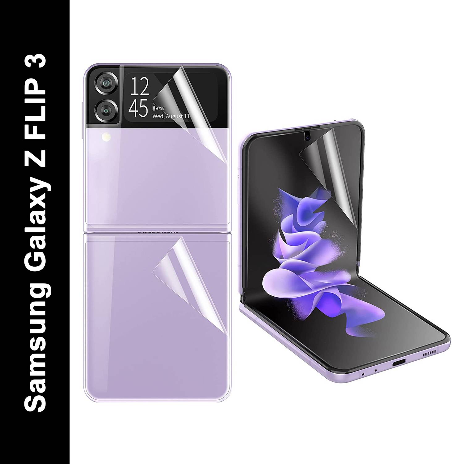 XTRENGTH Edge To Edge Tempered Glass for Samsung Galaxy Z FLIP 3