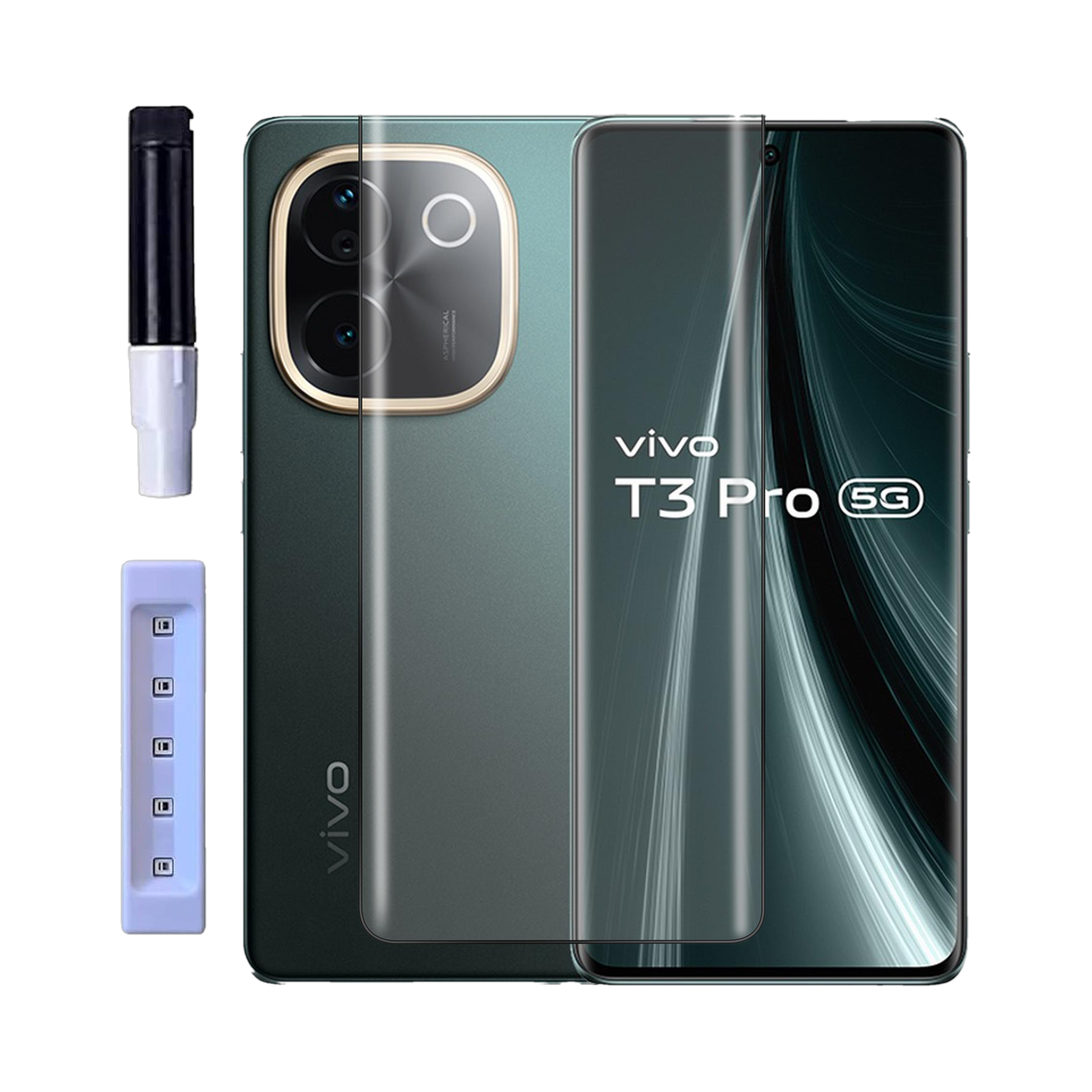 Artistque Edge To Edge Tempered Glass for Vivo T3 Pro 5G