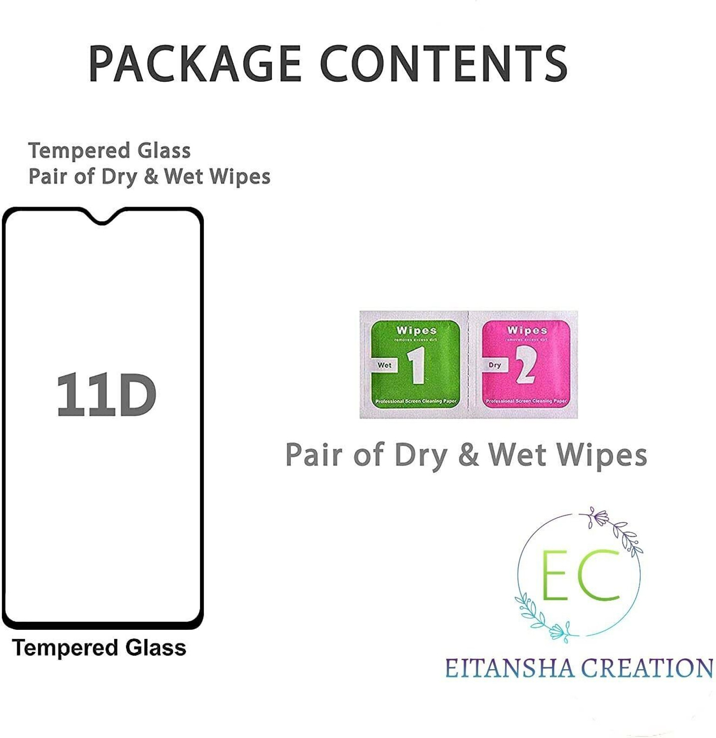 Image of EITANSHA CREATION Edge To Edge Tempered Glass for Motorola Edge 30, Moto Edge 30
