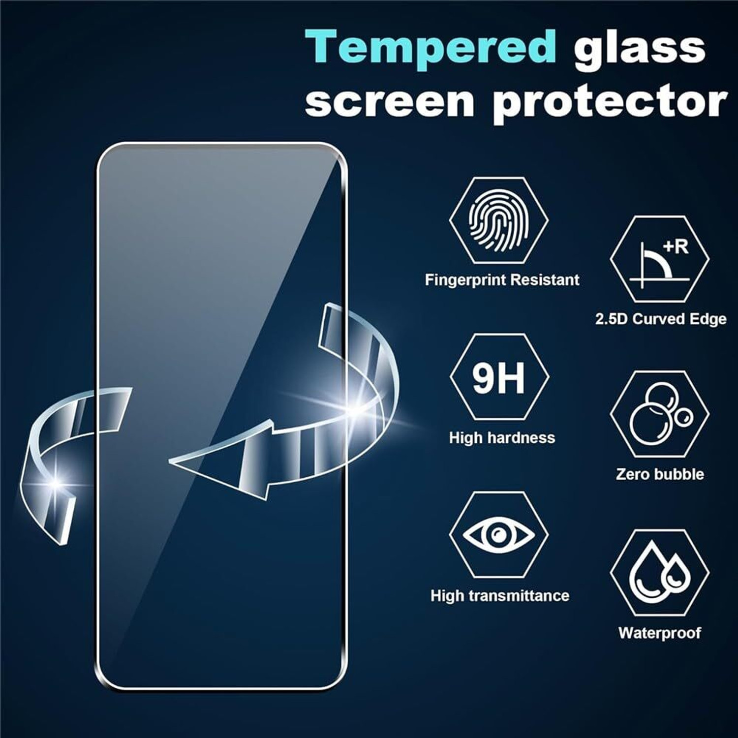 Image of SHAKU Back Tempered Glass for samsung a35 Back Screen Guard