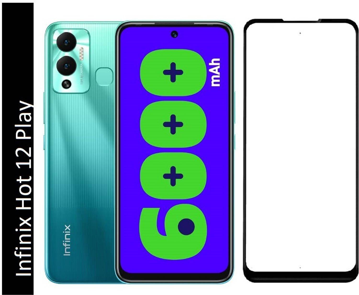 Bodoma Edge To Edge Tempered Glass for infinix note 30 5G/Infinix Hot 12 Play, Infinix Hot 20 Play, infinix Hot 10, infinix Hot 10S/infinix Zero 8/8i/infinix note 8i/tecno spark 6/cammon 16