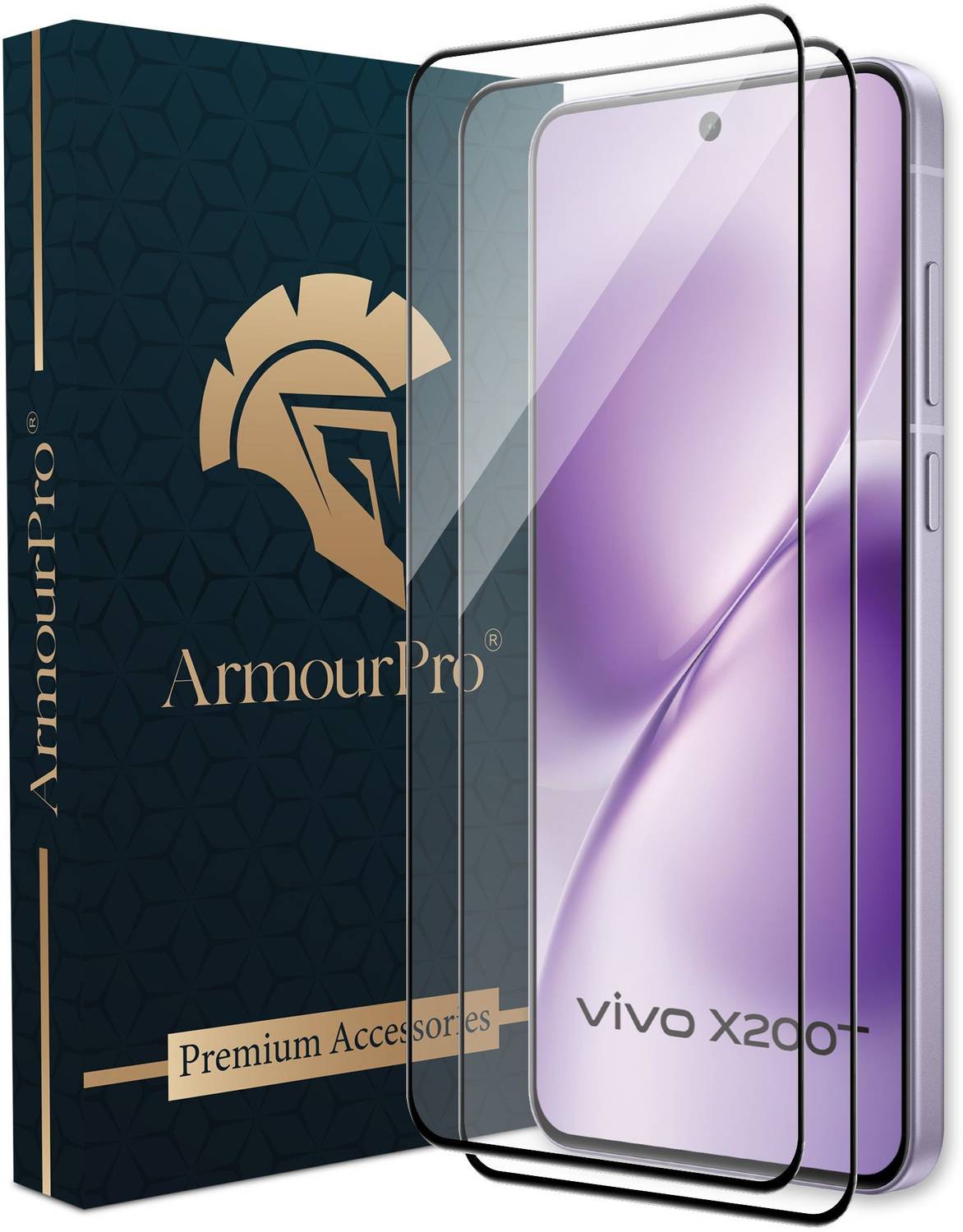 ArmourPro Edge To Edge Tempered Glass for Vivo X200T 5G, Vivo X200T