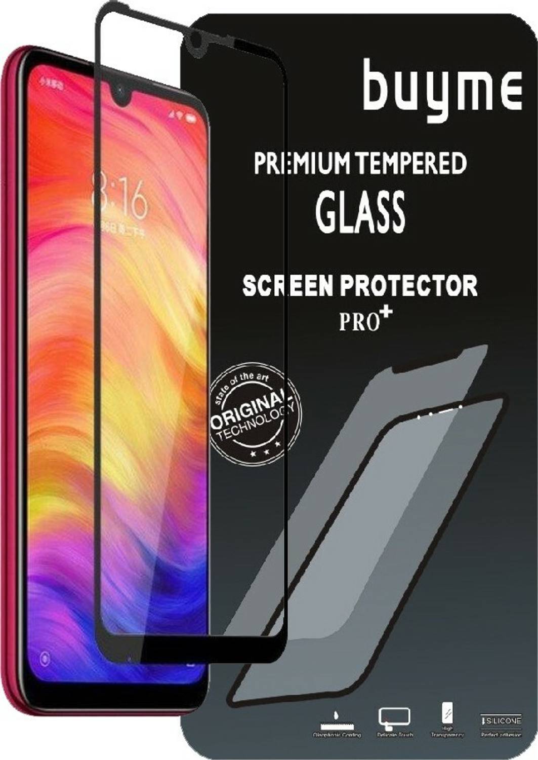 BuyMe Edge To Edge Tempered Glass for Mi Redmi Note 7, Mi Redmi Note 7 Pro, Mi Redmi Note 7S