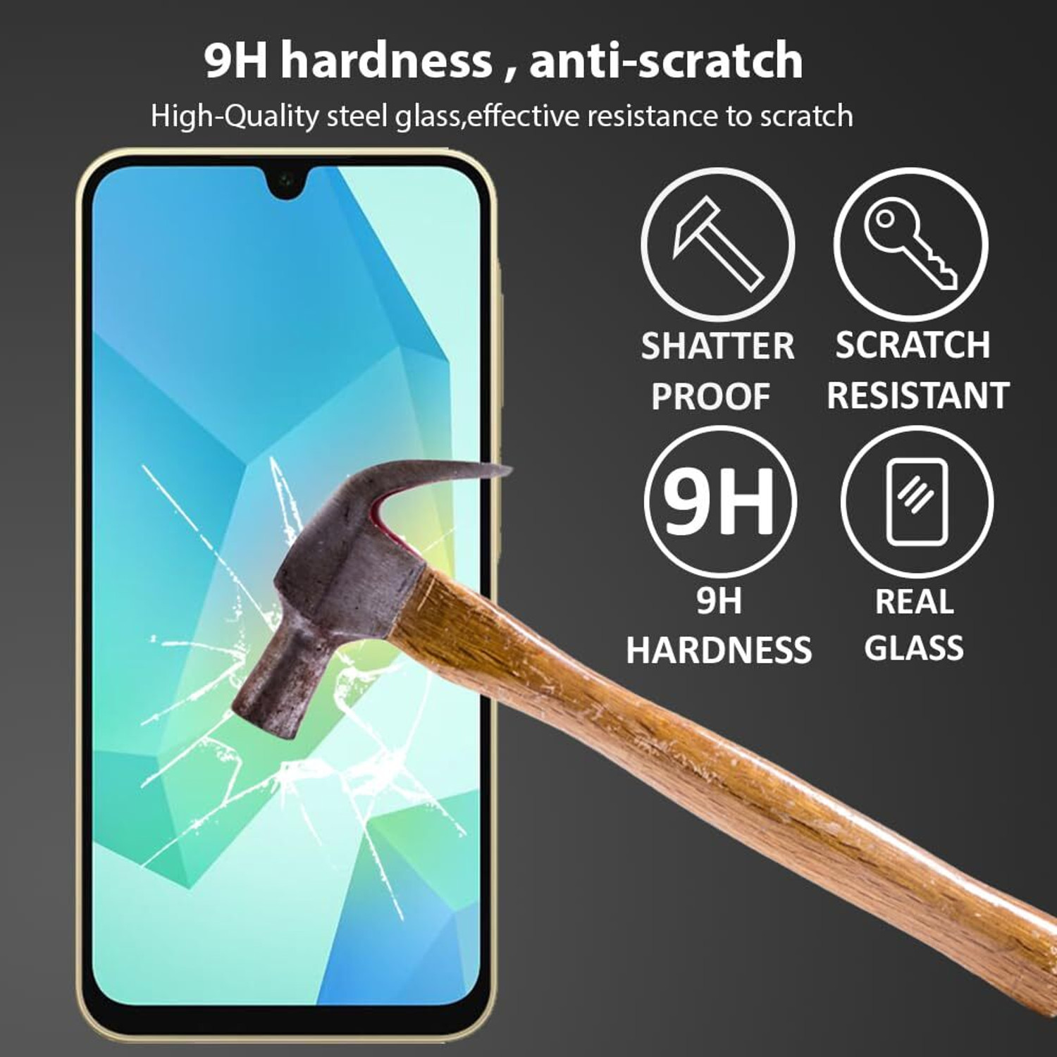 Image of welldesign Tempered Glass Guard for SAMSUNG Galaxy A06 5G