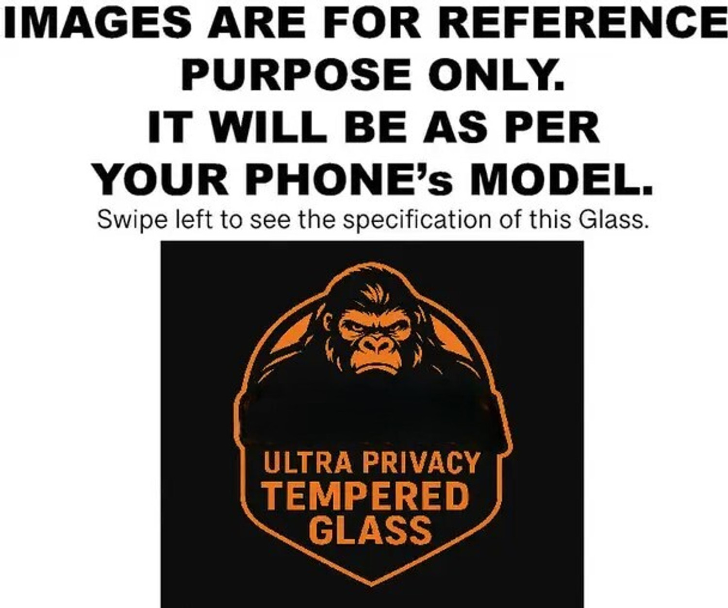 Image of Gaqipud Edge To Edge Tempered Glass for Apple iPhone 14, iPhone 14 (PRIVACY GLASS)