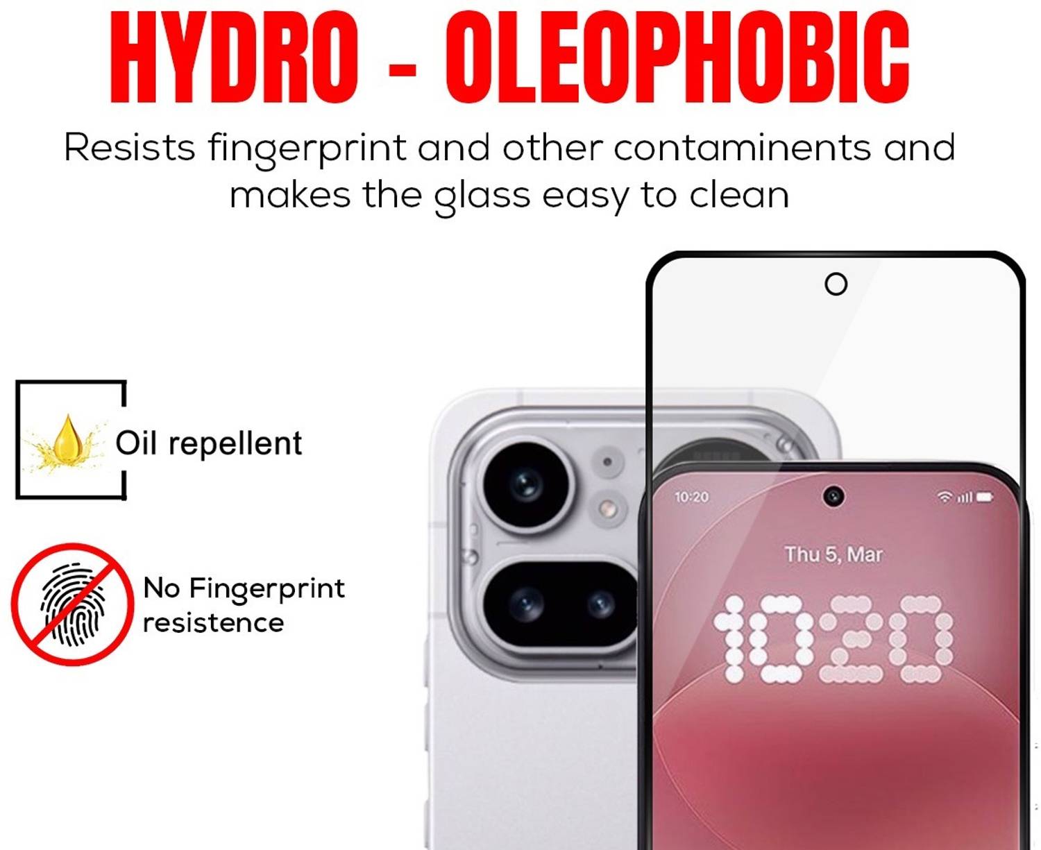 Gorilla Edge To Edge Tempered Glass for Nothing Phone Pro - Image 3
