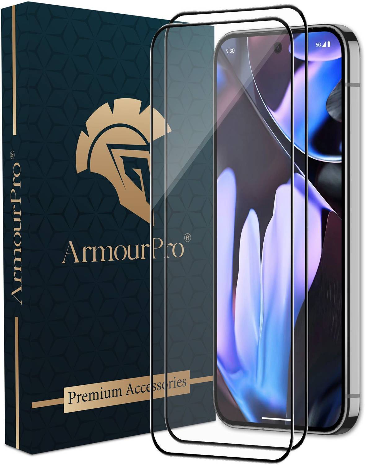 ArmourPro Edge To Edge Tempered Glass for Google Pixel 9 Pro 5G, Google Pixel 9 5G
