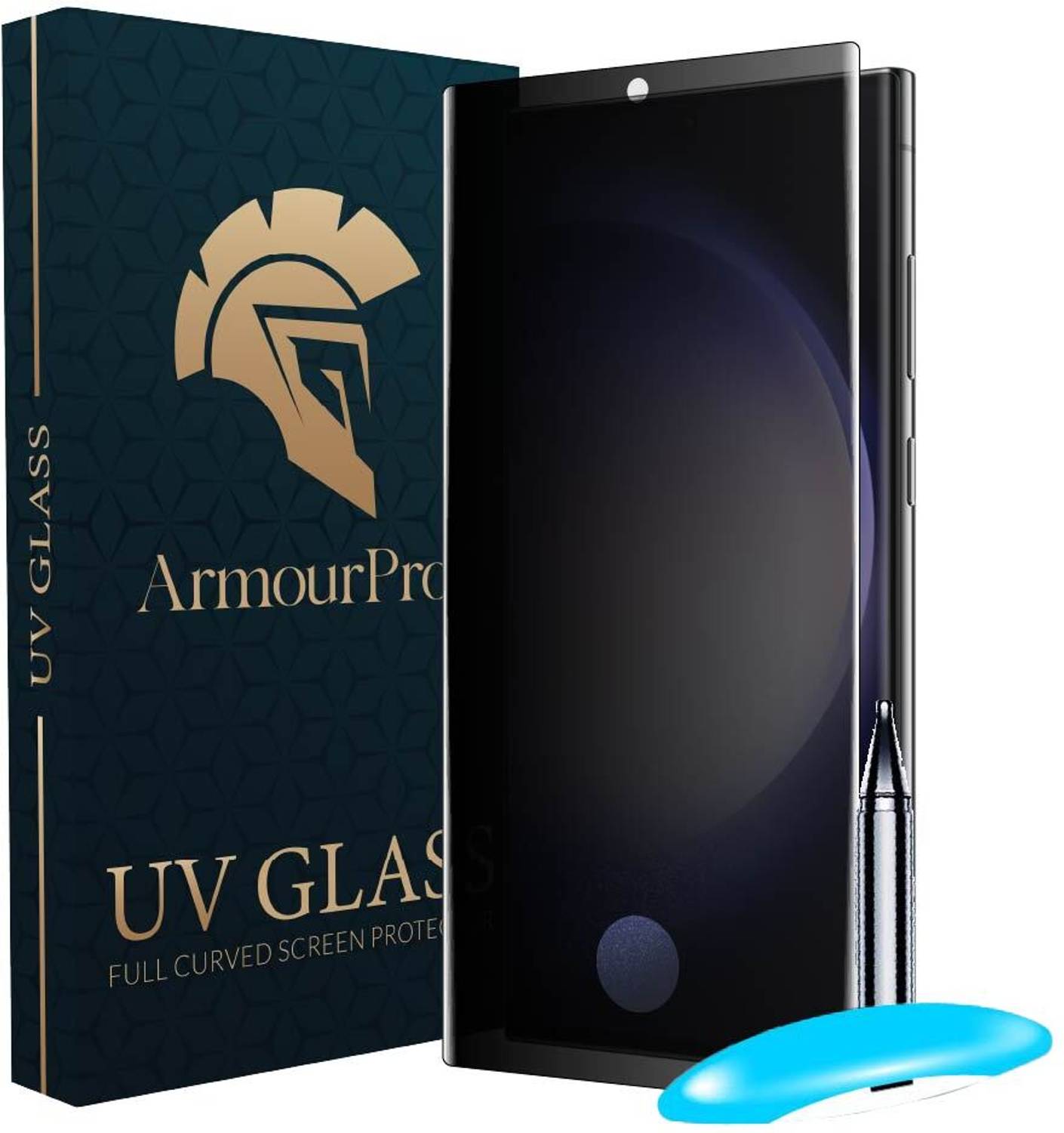 ArmourPro Edge To Edge Tempered Glass for Samsung Galaxy S23 Ultra 5G, Samsung S23 Ultra, Privacy Anti Spy Protection