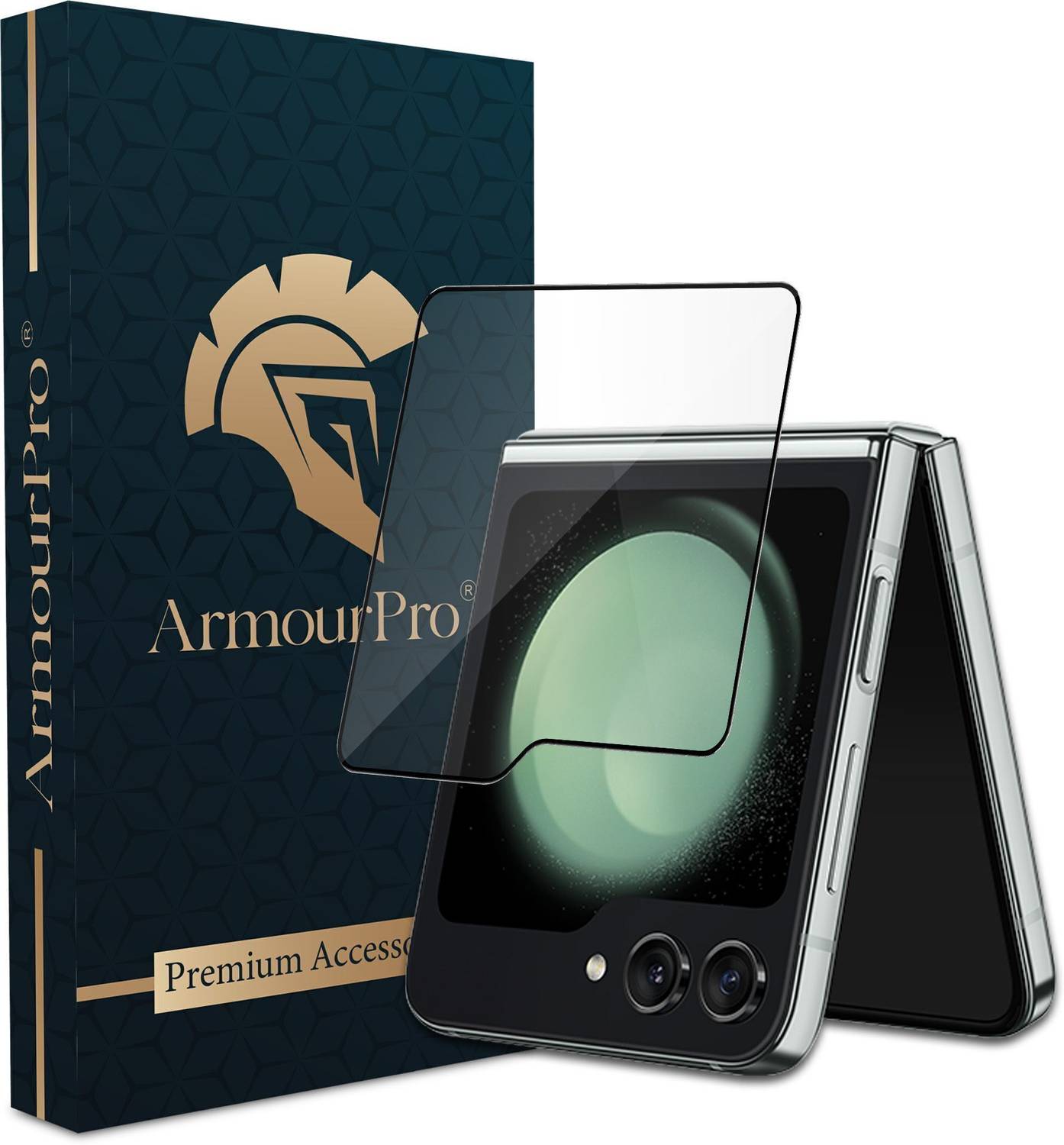 ArmourPro Edge To Edge Tempered Glass for Samsung Galaxy Z Flip 5 5G, Samsung Z Flip5