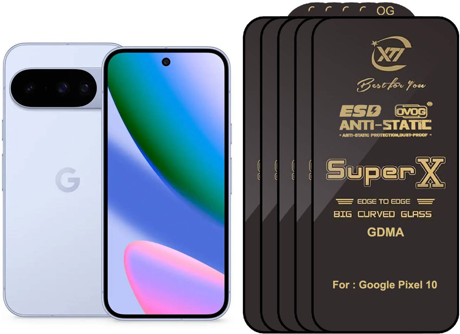 GDMA Edge To Edge Tempered Glass for Google Pixel 10