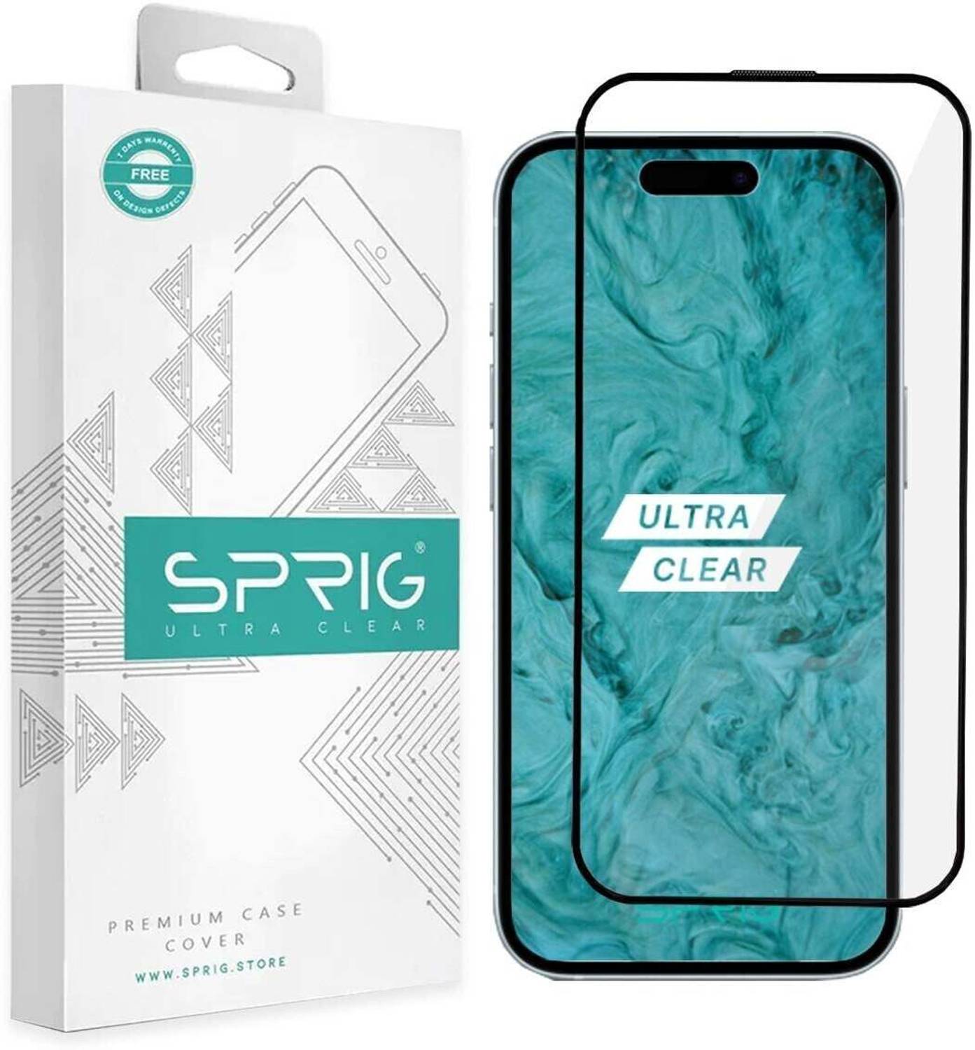 Sprig Edge To Edge Tempered Glass for Apple iPhone 17 Pro, iPhone