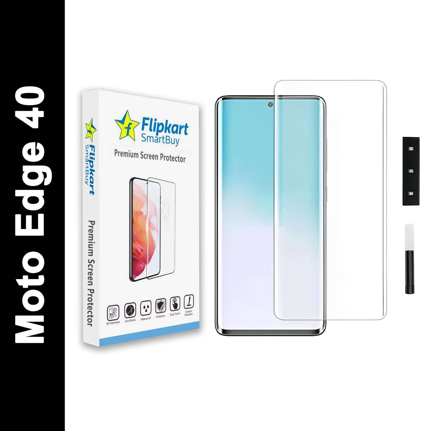 Flipkart SmartBuy Edge To Edge Tempered Glass for Moto Edge 40 (P