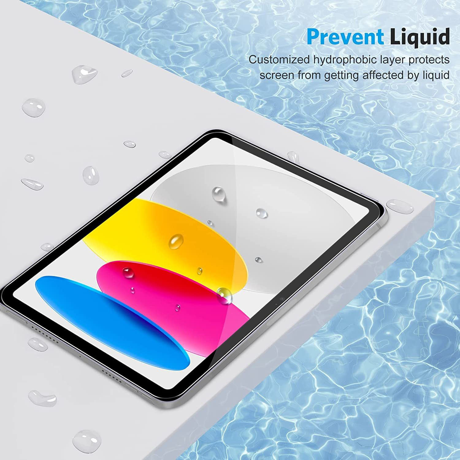 Image of MOBIVIILE Tempered Glass Guard for Apple iPad 10th Gen 10.9 inch (Pack of 1)