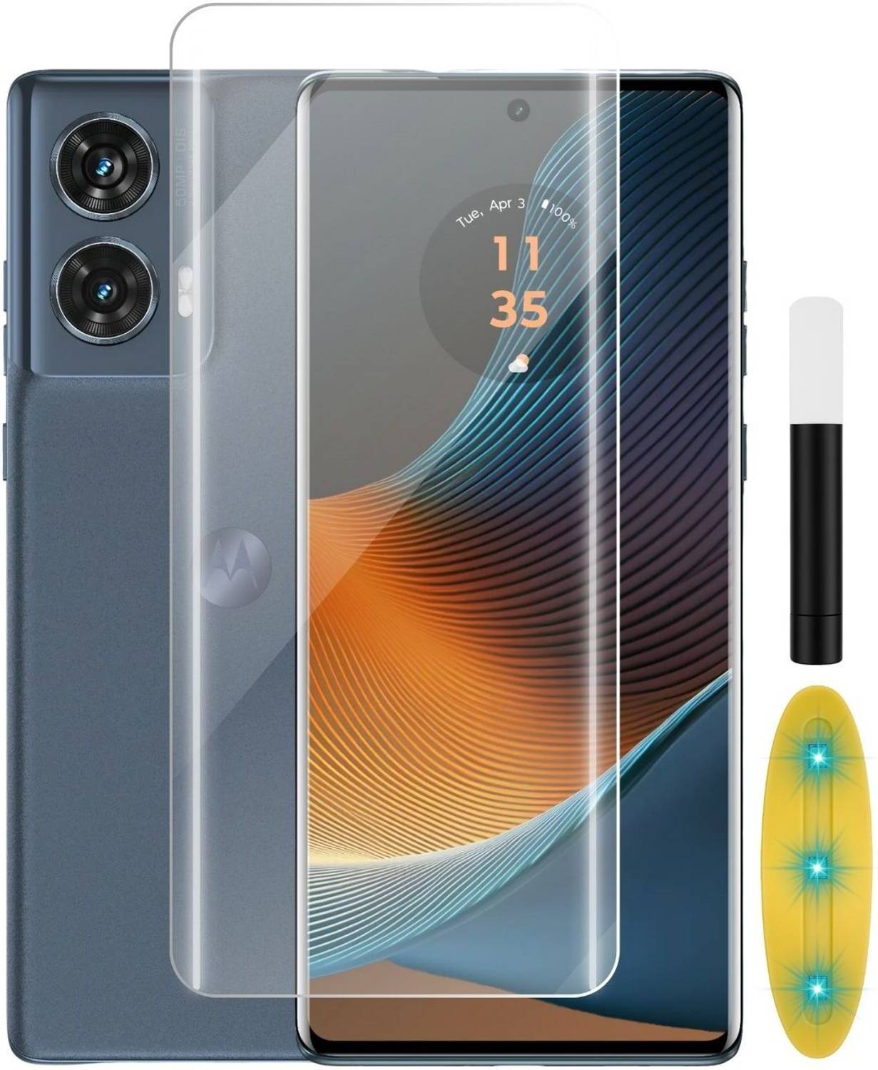 Fablue Edge To Edge Tempered Glass for MOTOROLA Edge 50 Fusion (P
