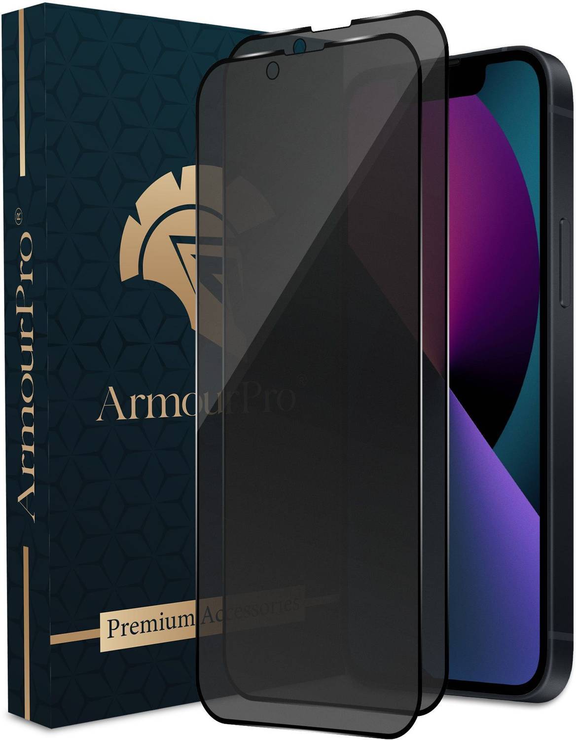 ArmourPro Edge To Edge Tempered Glass for Apple iPhone 13 Mini, i