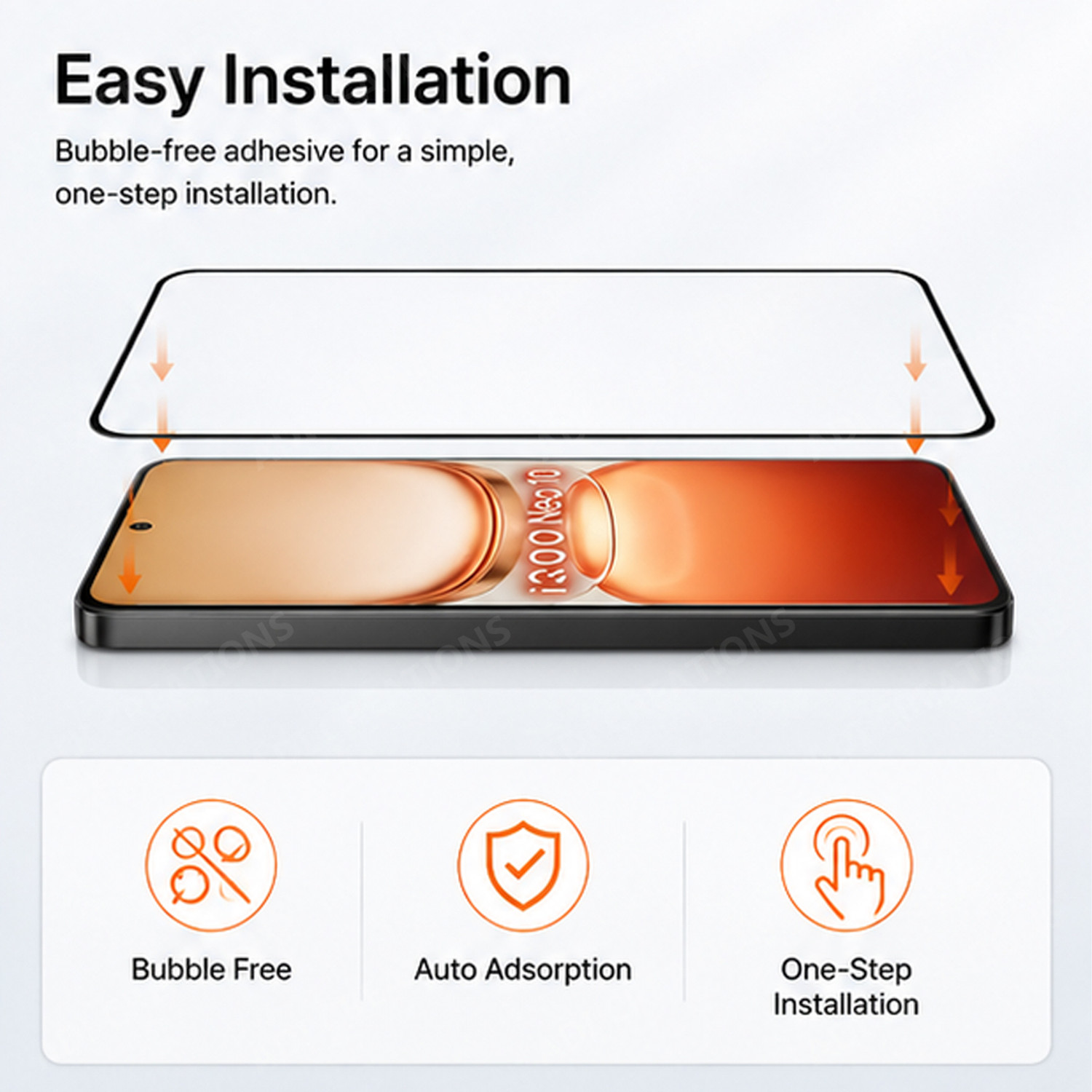 Image of ADI Creations Edge To Edge Tempered Glass for iQOO Neo 10 5G, IQOO Neo 10R 5G