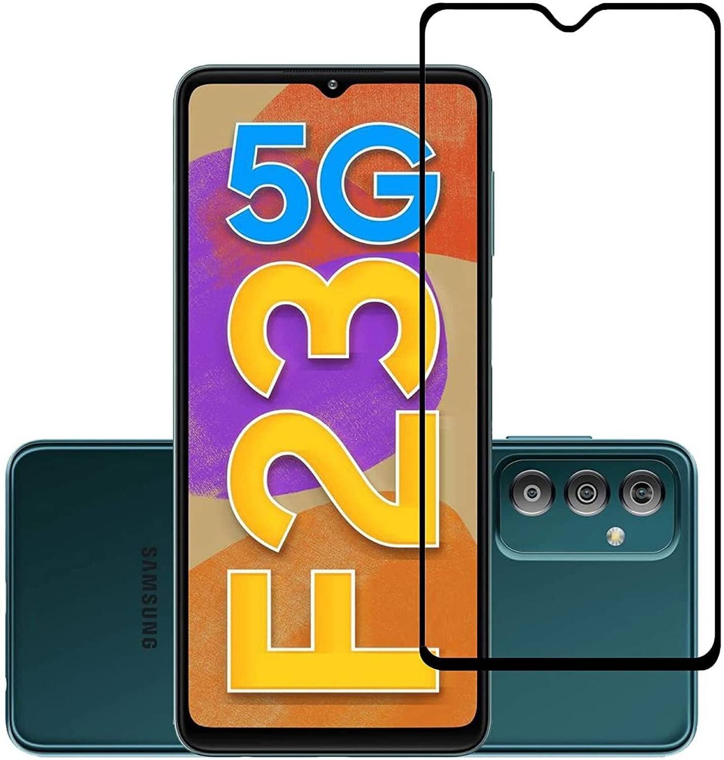EITANSHA CREATION Edge To Edge Tempered Glass for Samsung Galaxy F23