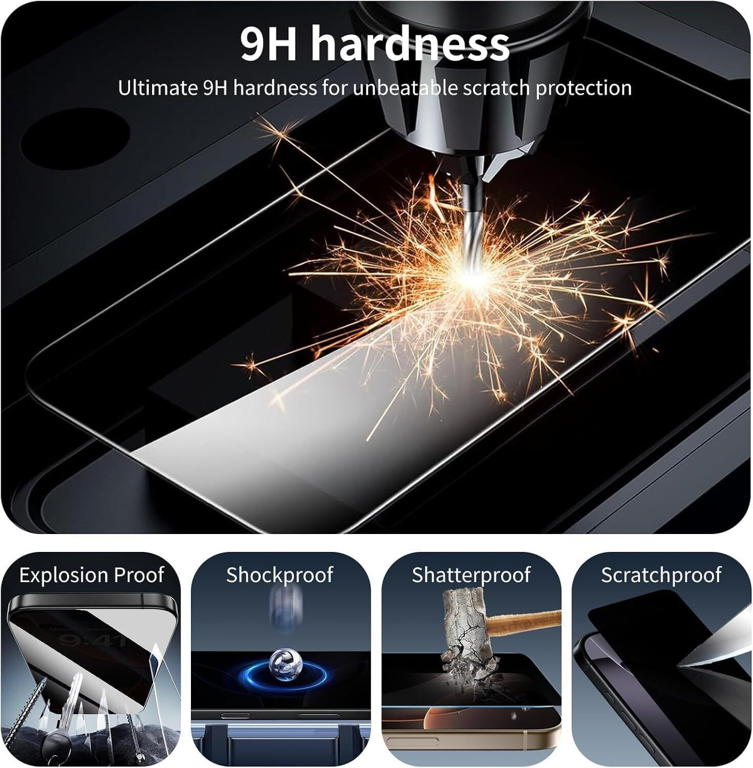 Image of iWishKart Edge To Edge Tempered Glass for Google Pixel 4A 4G, Premium Military grade Edge to Edge Premium gorilla temper black glass screen guard with Self Installation Guide - Wet & Dry wipes, Dust Absorber | **60 Days With Warranty**, pixel4a