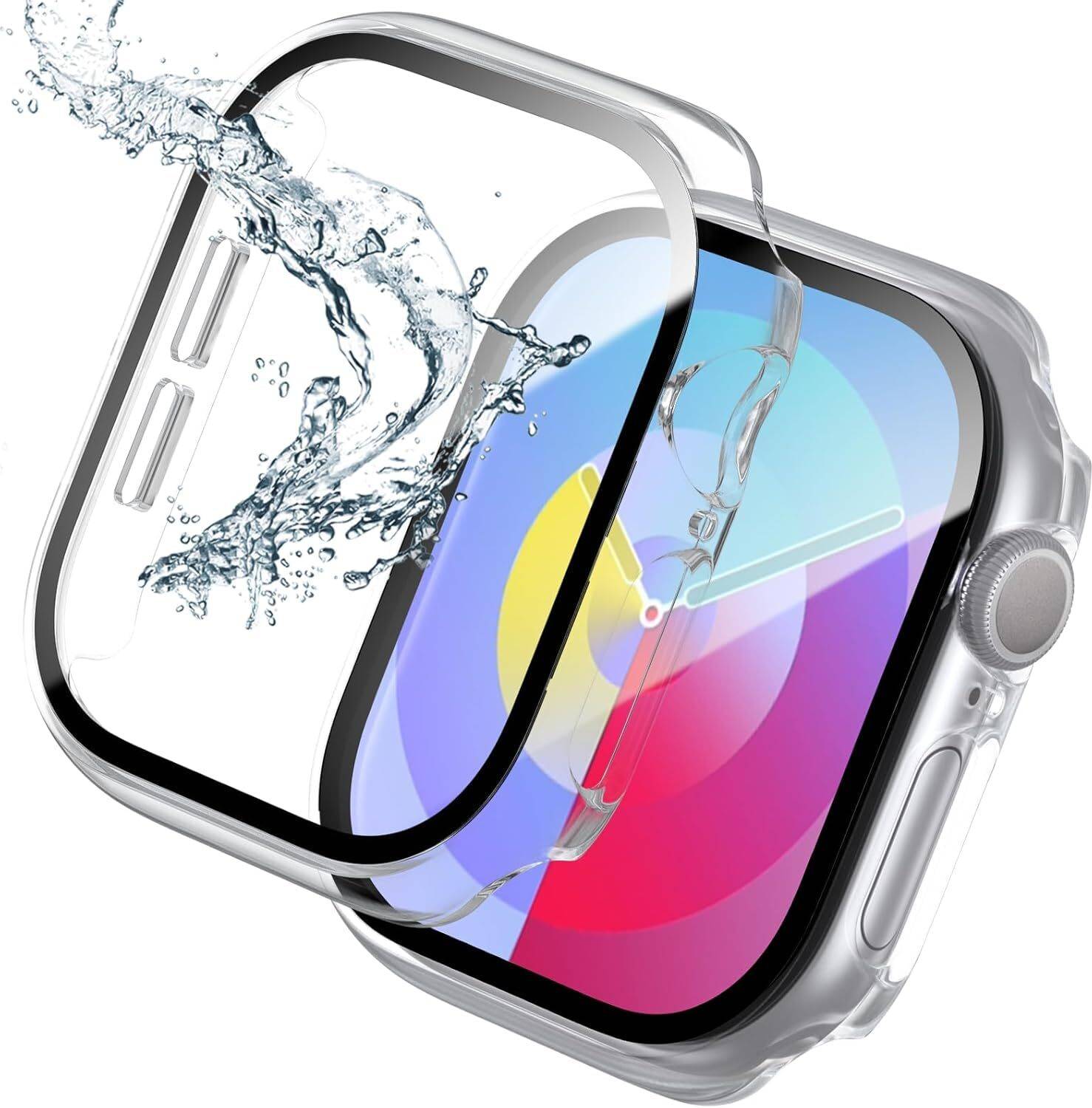 DPJ Edge To Edge Tempered Glass for Apple Watch Series 10 46mm, B