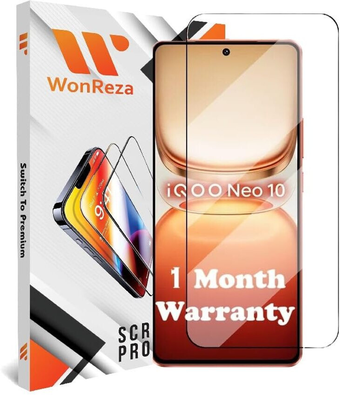 Image of WonReza Edge To Edge Tempered Glass for iQOO Neo 10R 5G