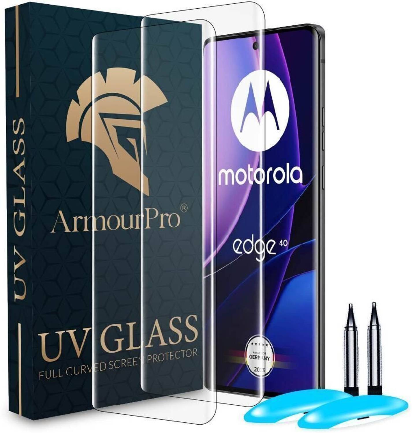 ArmourPro Edge To Edge Tempered Glass for Motorola Edge 40 5G, Mo