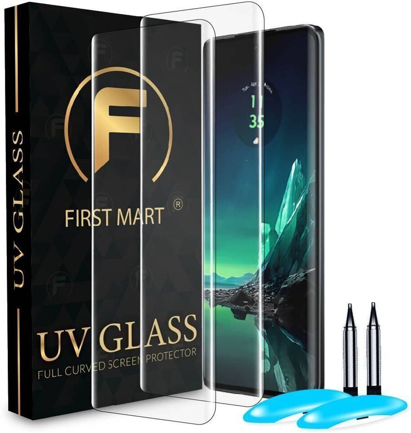 FIRST MART Edge To Edge Tempered Glass for Moto Edge 40 Neo 5G, M