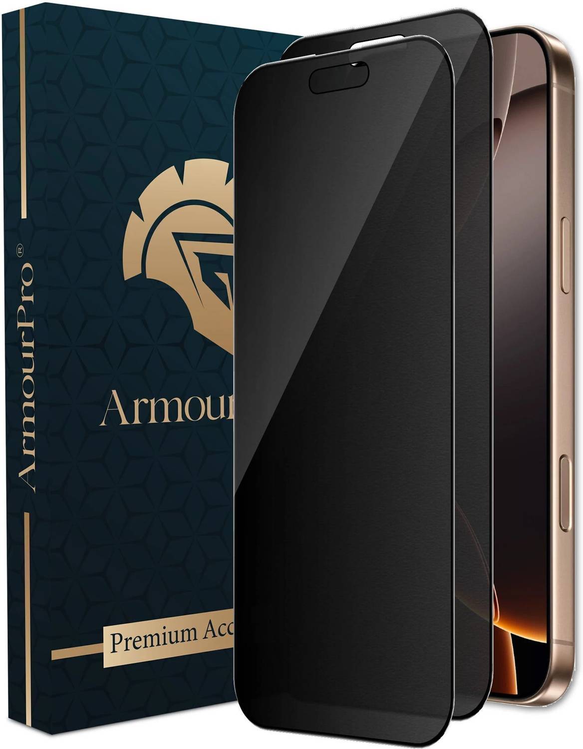 ArmourPro Edge To Edge Tempered Glass for Apple iPhone 16 Pro Max