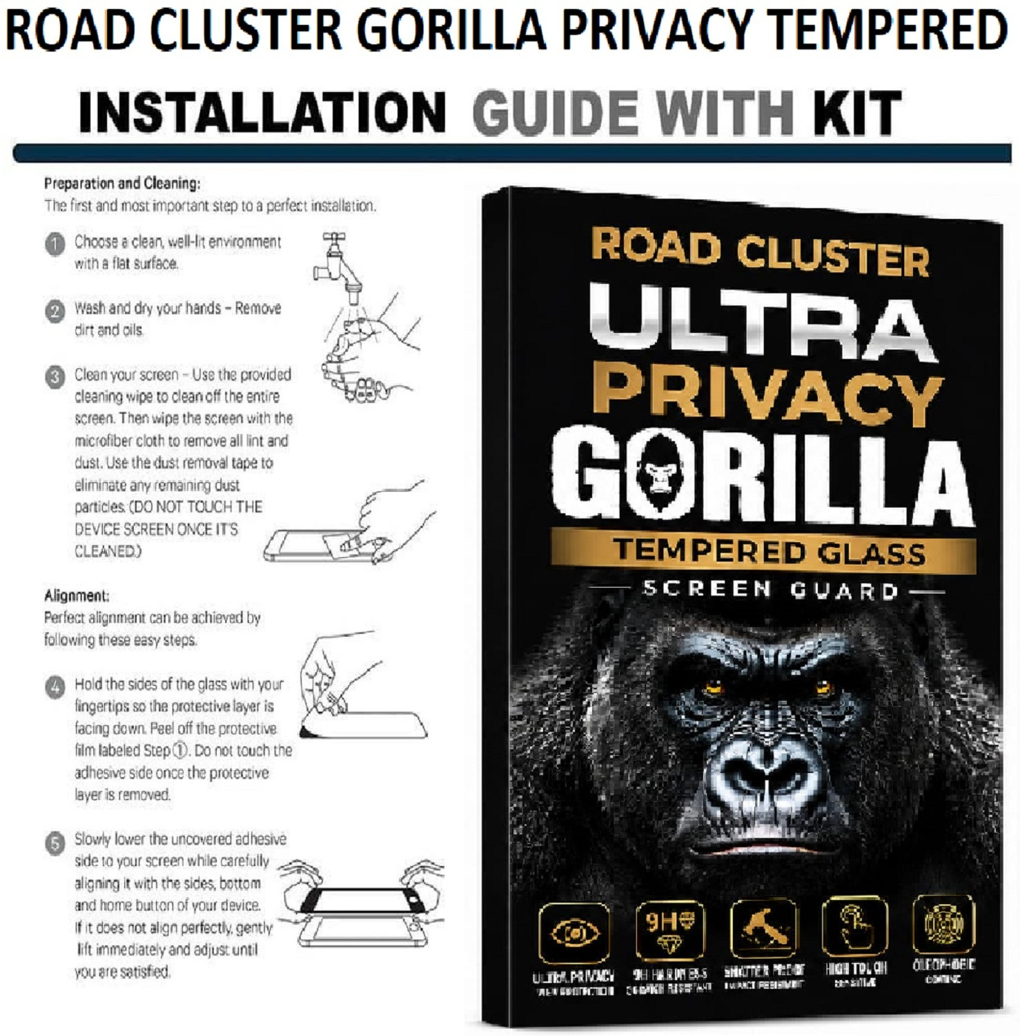 Image of road cluster Edge To Edge Tempered Glass for Oppo A6X 5G