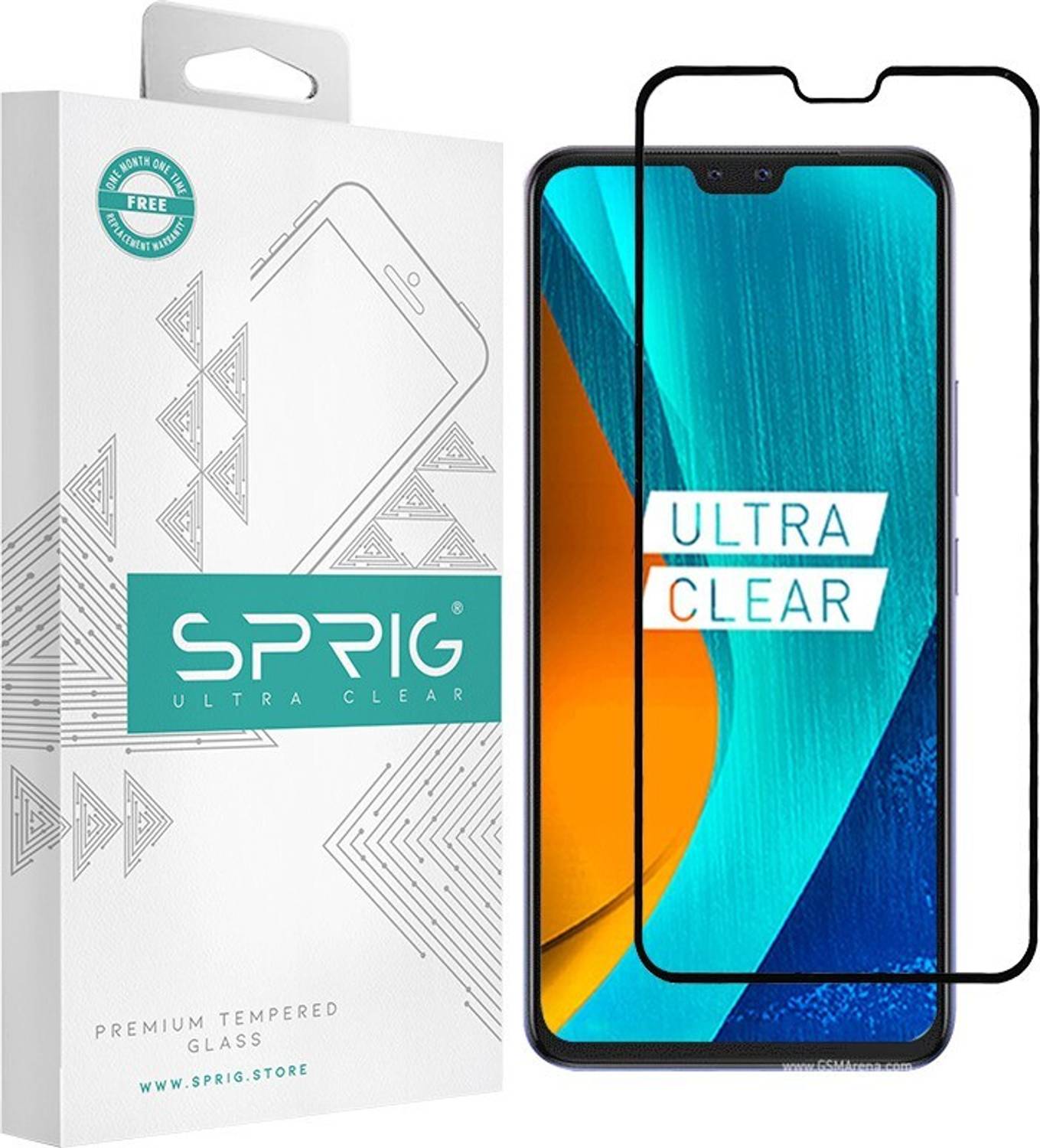 Sprig Edge To Edge Tempered Glass for Vivo V23 5G, Vivo V23 (Pack