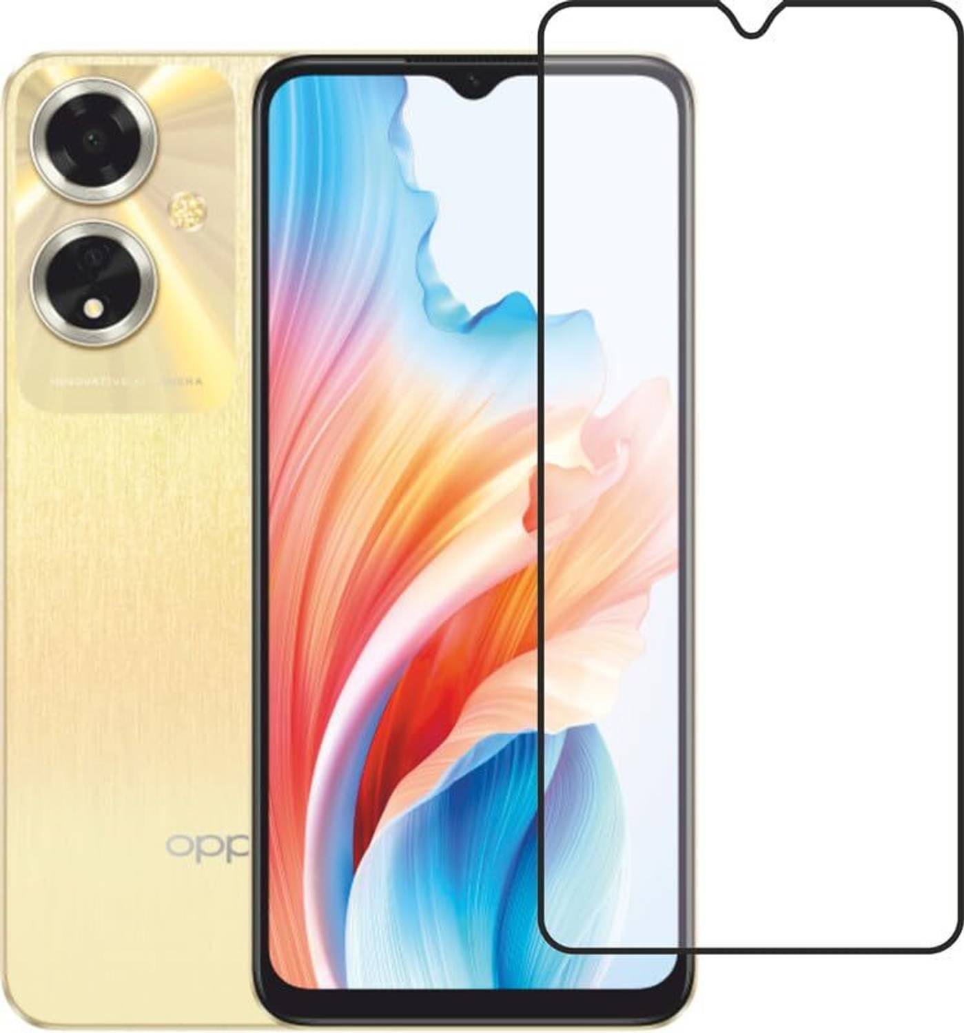 Caseline Edge To Edge Tempered Glass for OPPO A59 5G, OPPO A59, Oppo A59, Oppo A59 5G