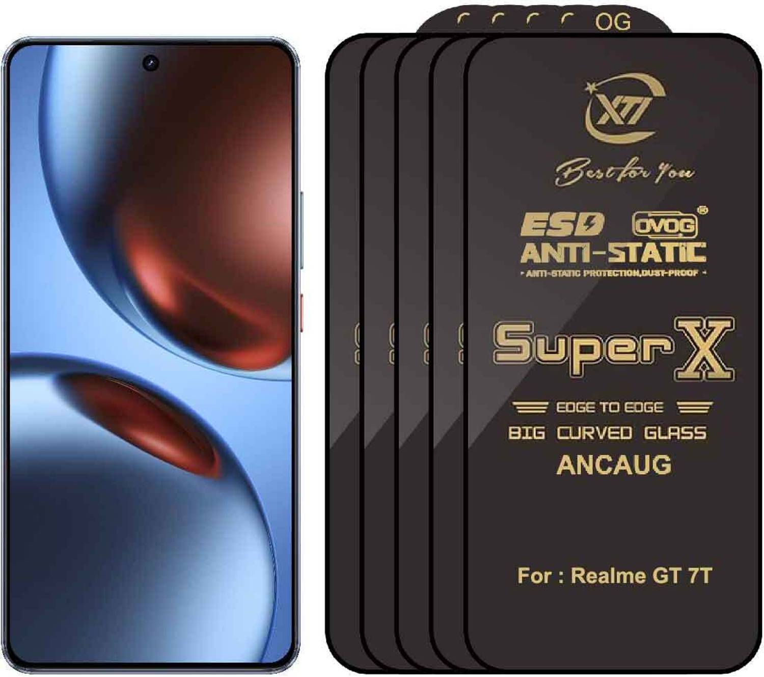 SuperX Edge To Edge Tempered Glass for Realme GT 7T
