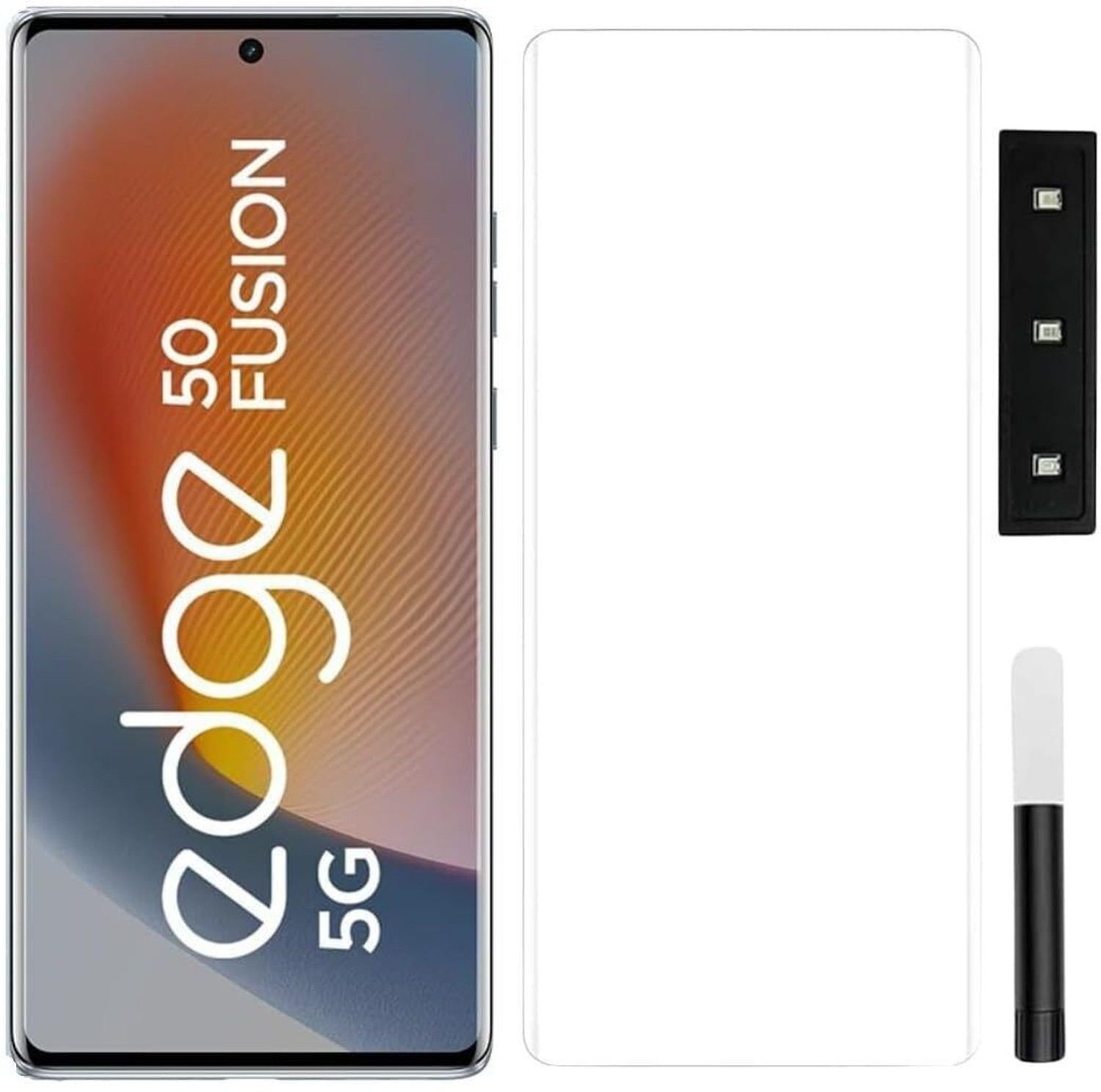 Image of Aeidess Edge To Edge Tempered Glass for MOTOROLA Edge 50 Fusion