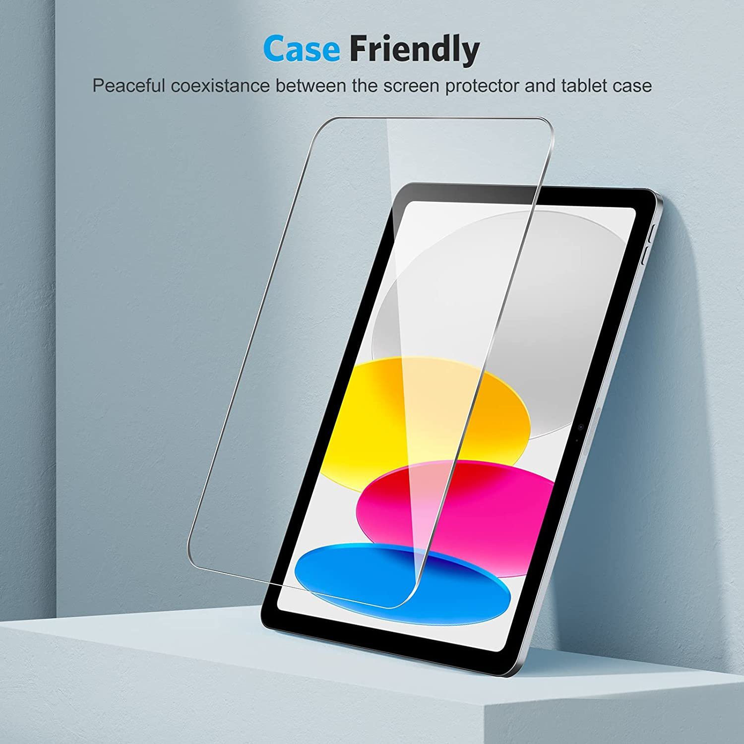 Image of MOBIVIILE Tempered Glass Guard for Apple iPad 10th Gen 10.9 inch (Pack of 1)