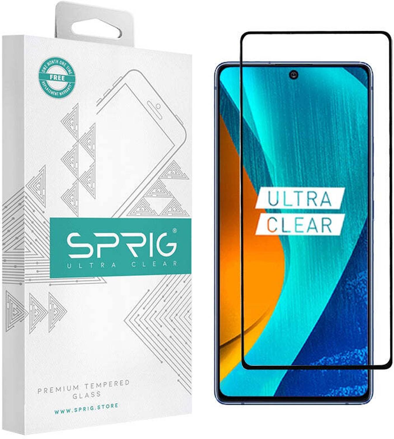 Sprig Edge To Edge Tempered Glass for iQOO Z7 Pro, iqoo Z7 Pro, Z